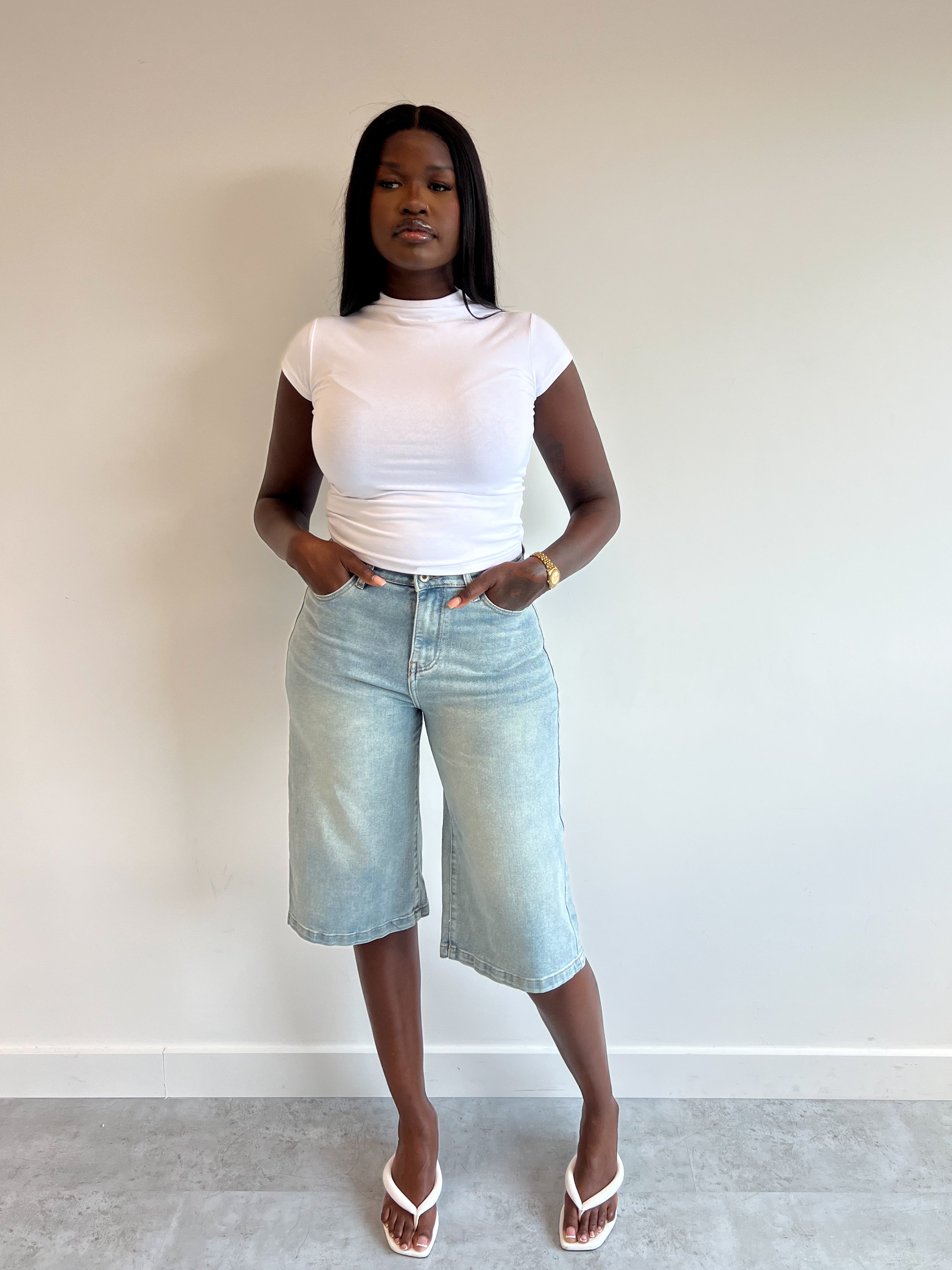 SUPER STRETCH FITTED JORT