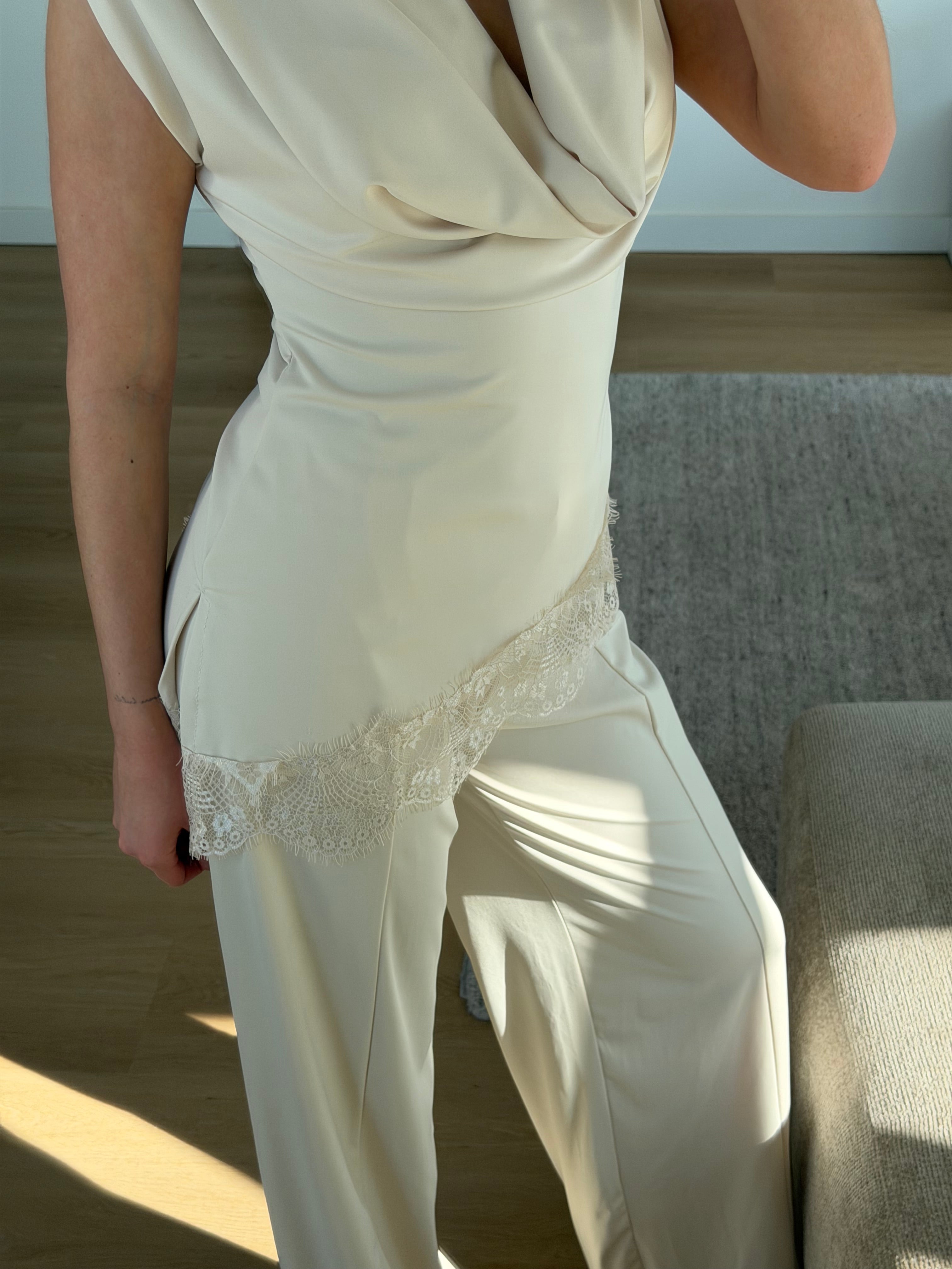 LACE STRETCH SET BEIGE