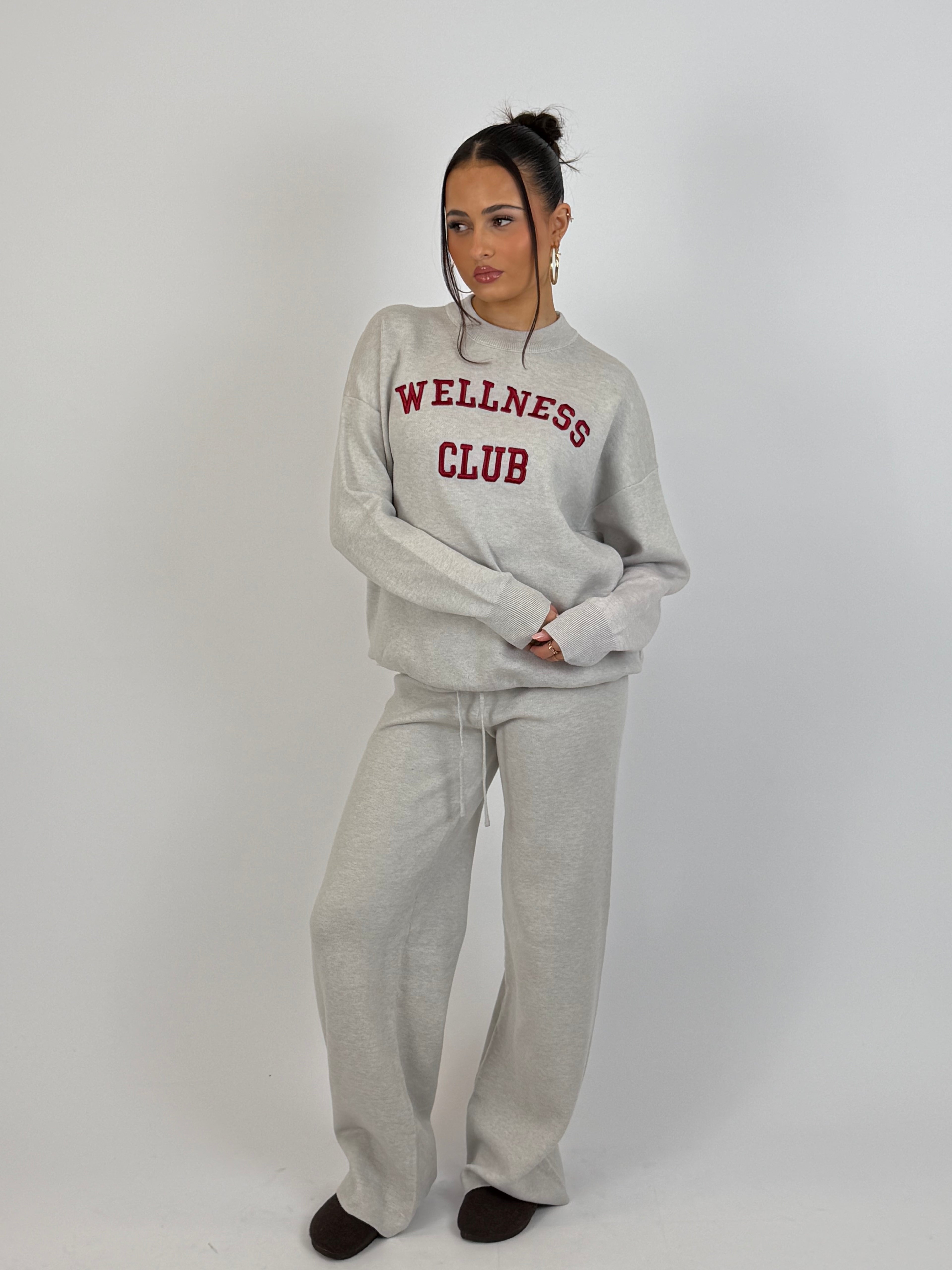 NAOMI COSY SET GREY/RED