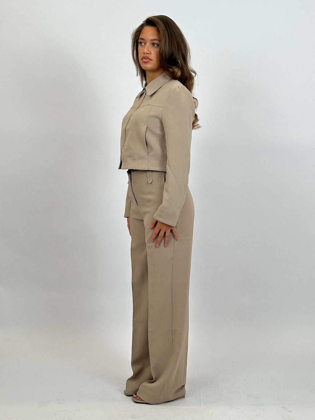 SUIT PANTALON TAUPE
