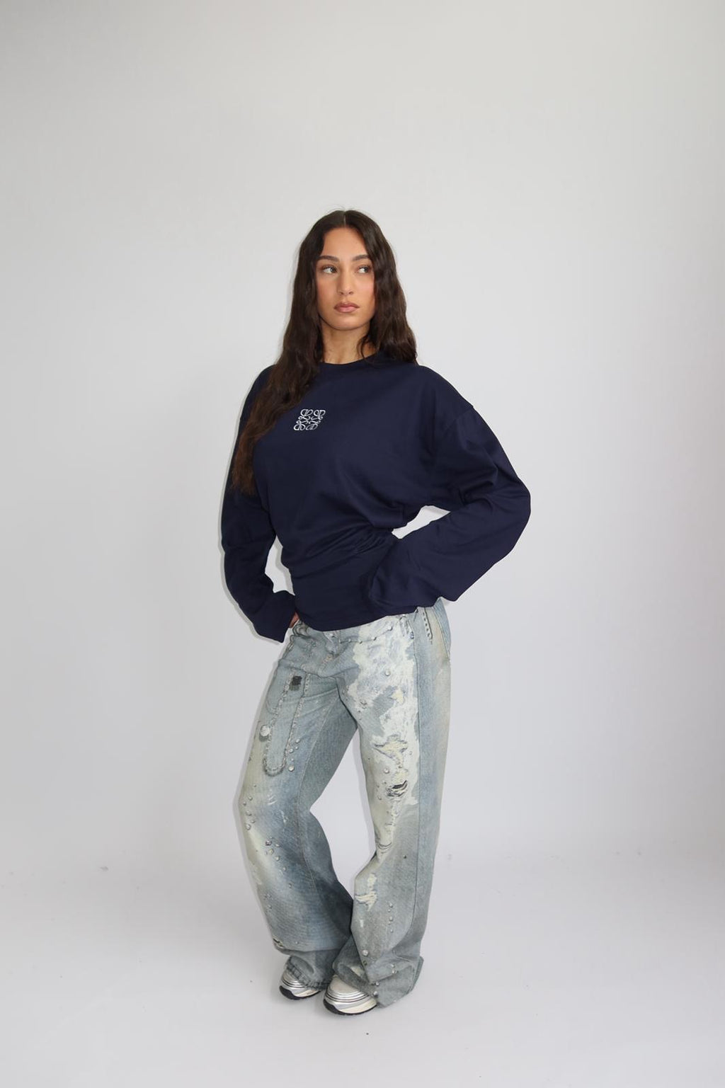 PRIORITY SNATCHED LONGSLEEVE NAVY