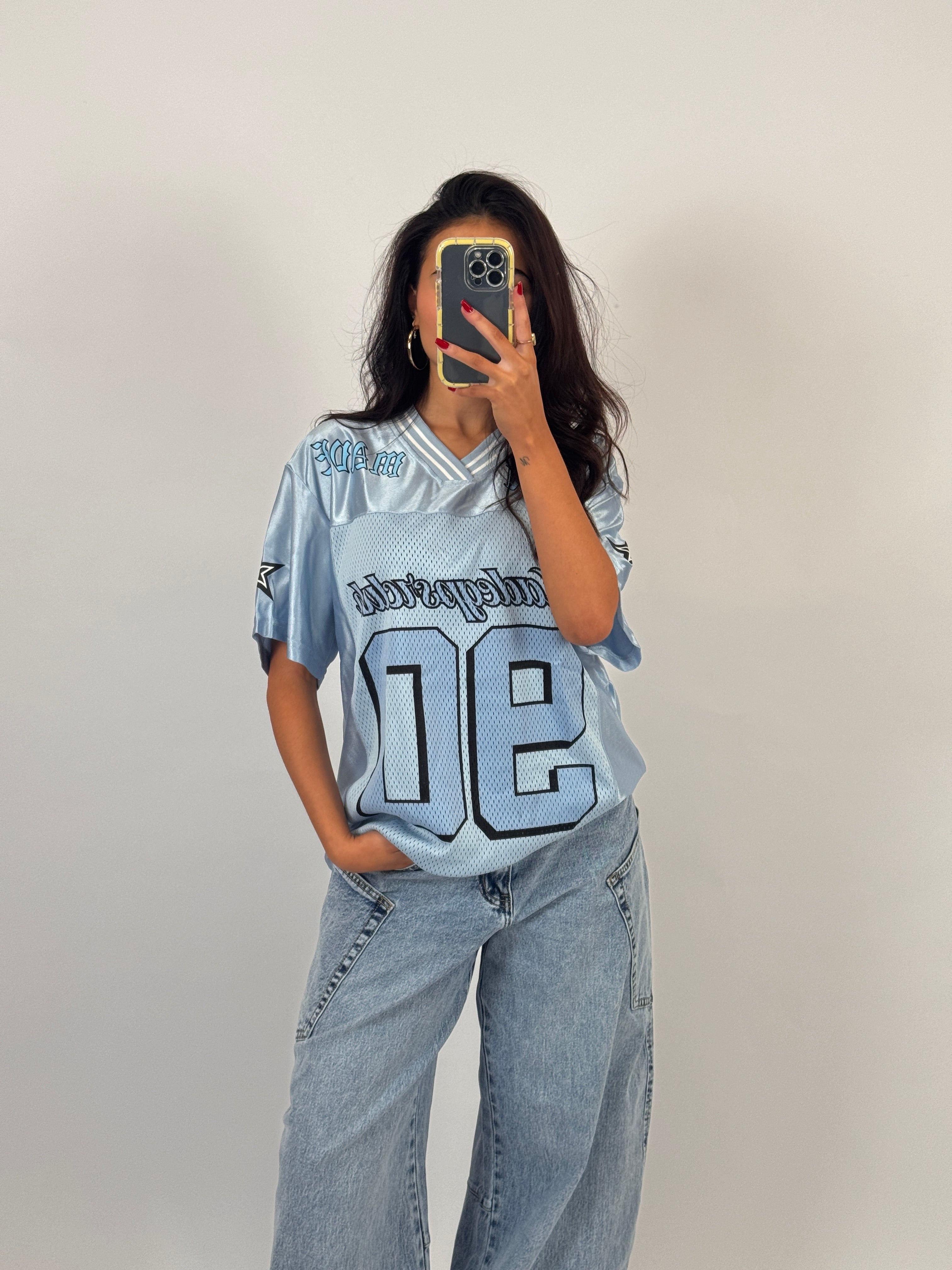 BABYBLUE CHROME JERSEY SIZE M