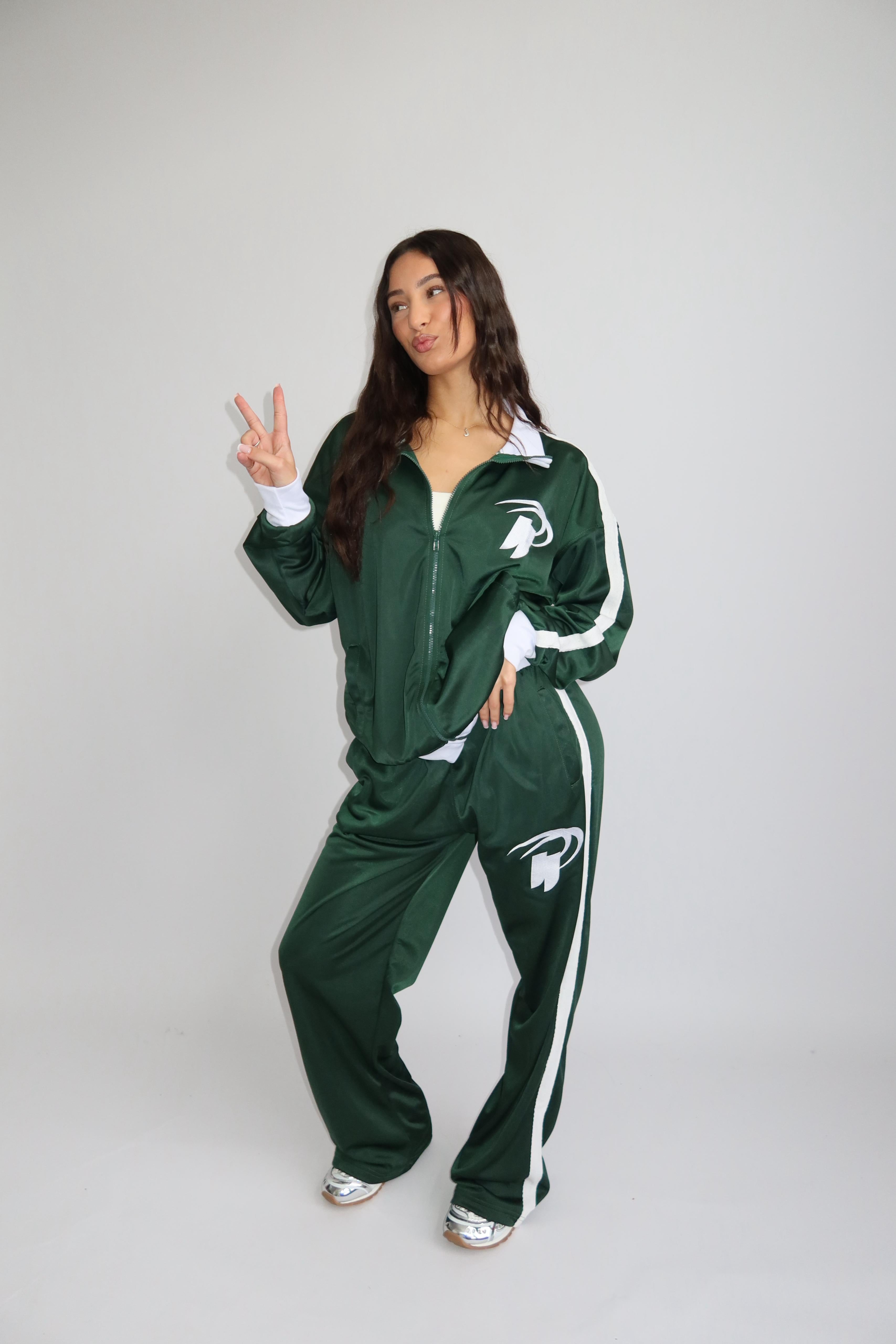 PREMIUM PRIORITY STRIPED TRACKSUIT GREEN