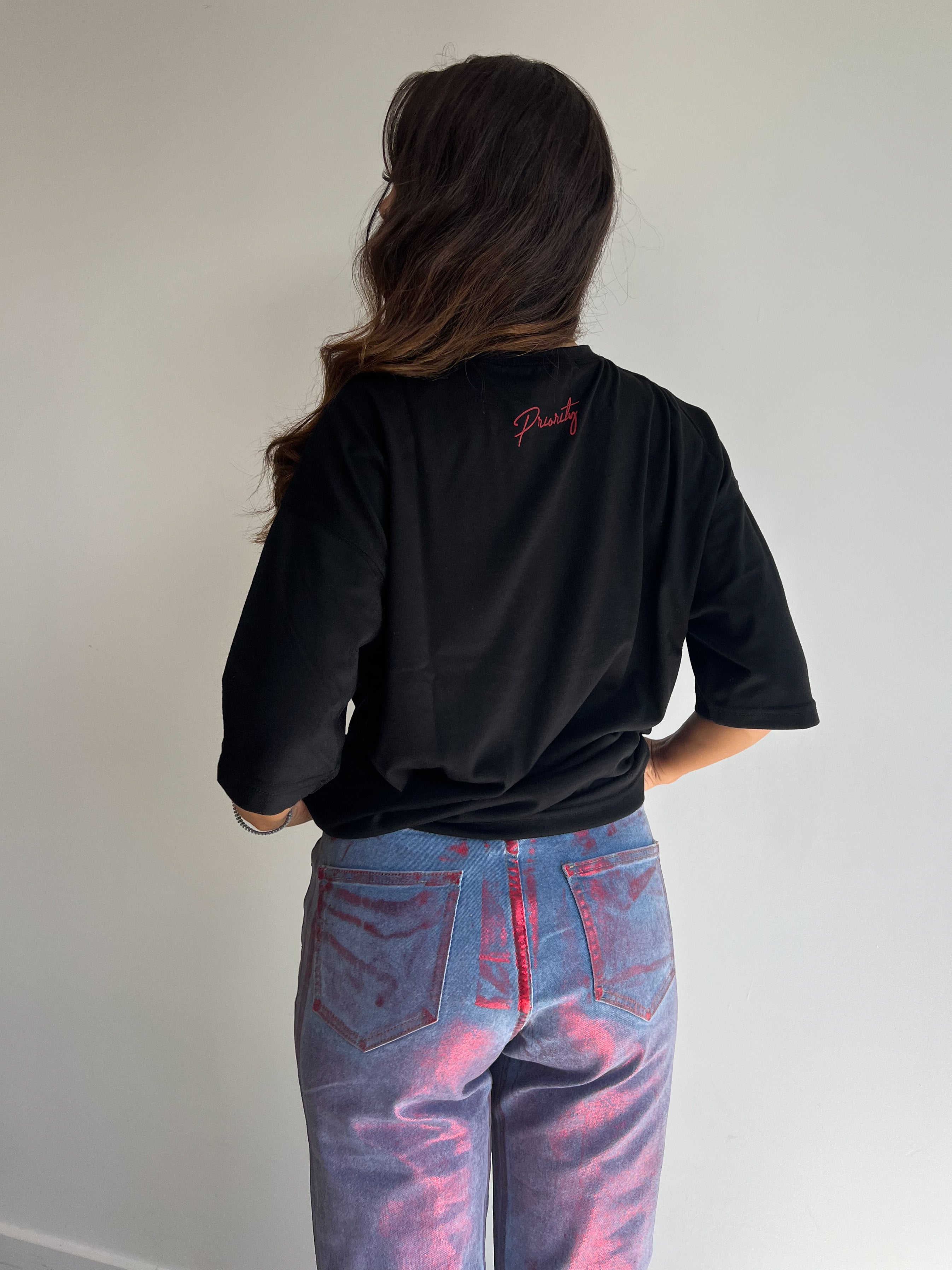 PREMIUM AMORE T-STÜCK SCHWARZ/ROT