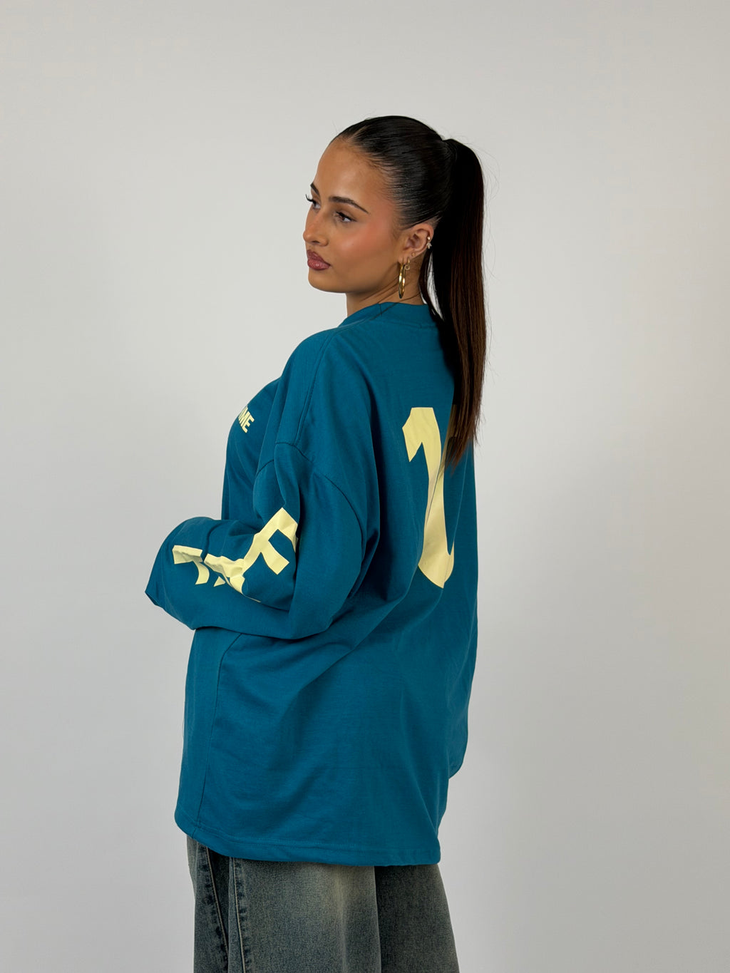 FFF LONGSLEEVE TEAL/BUTTERYELLOW