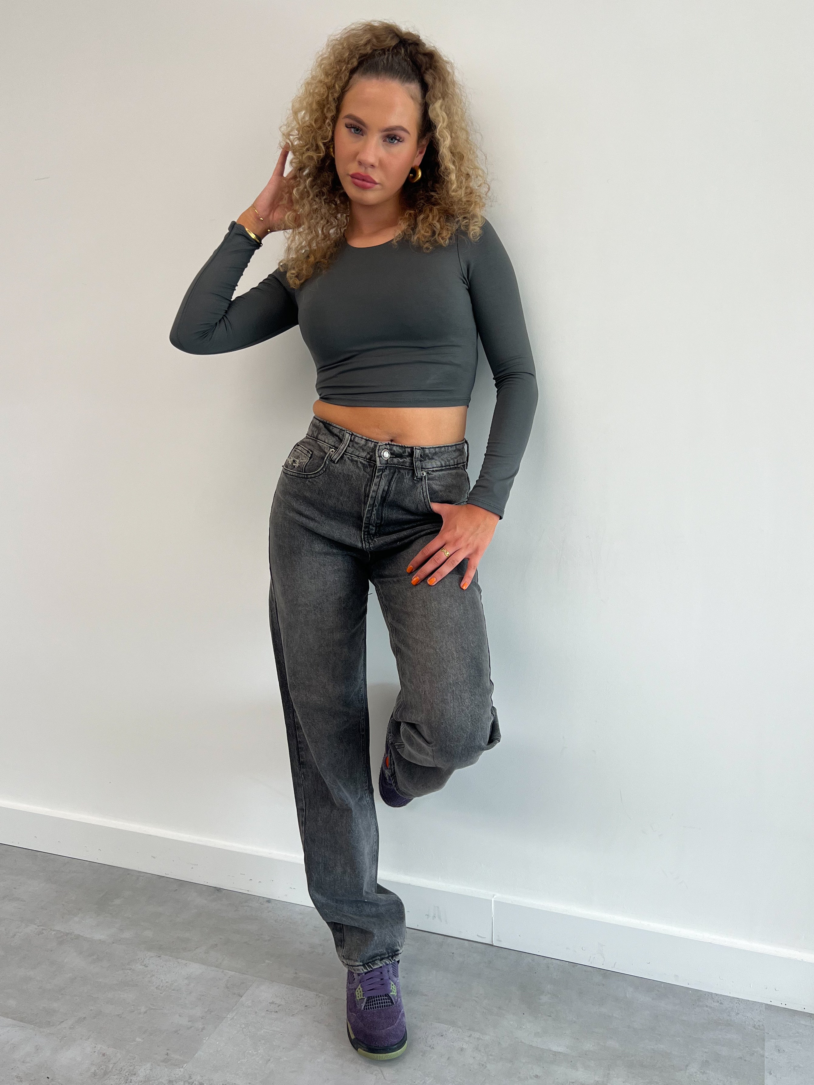 PREMIUM-QUALITÄT STRETCH MAISON DUNKELGRAU