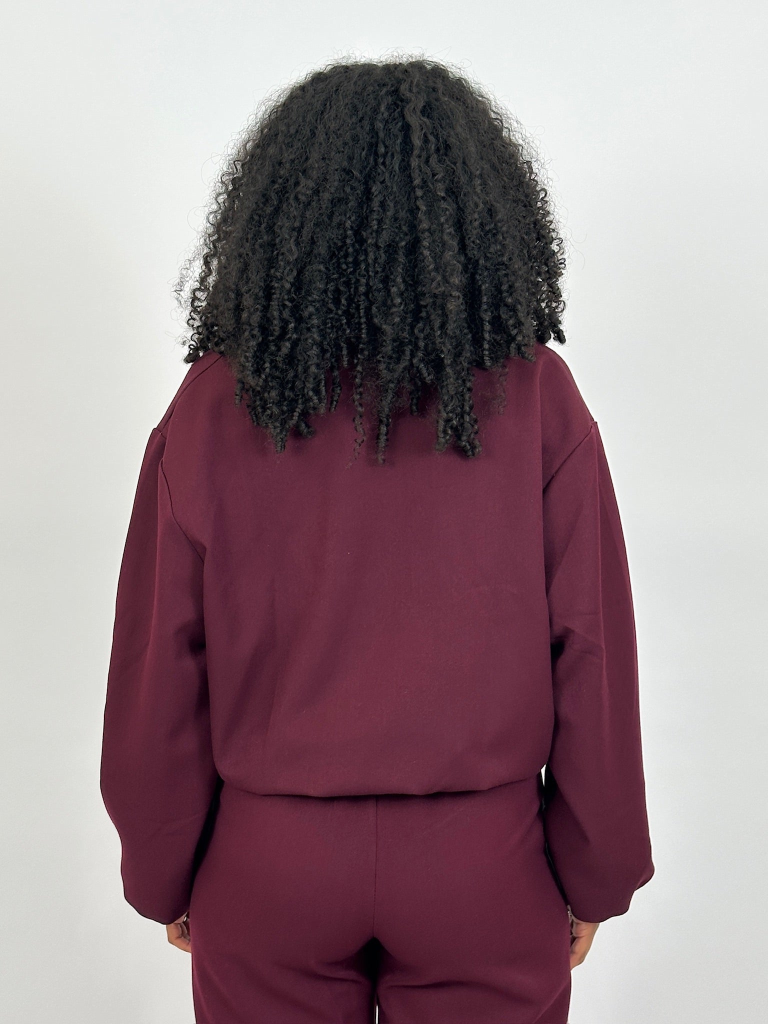 SUIT BOMBER BORDEAUX