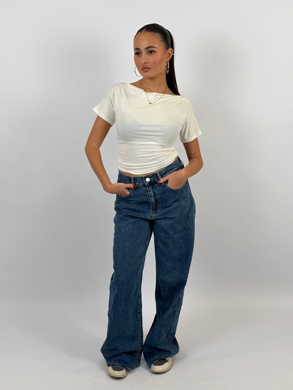 PERFECT WIDE LEG BLUE