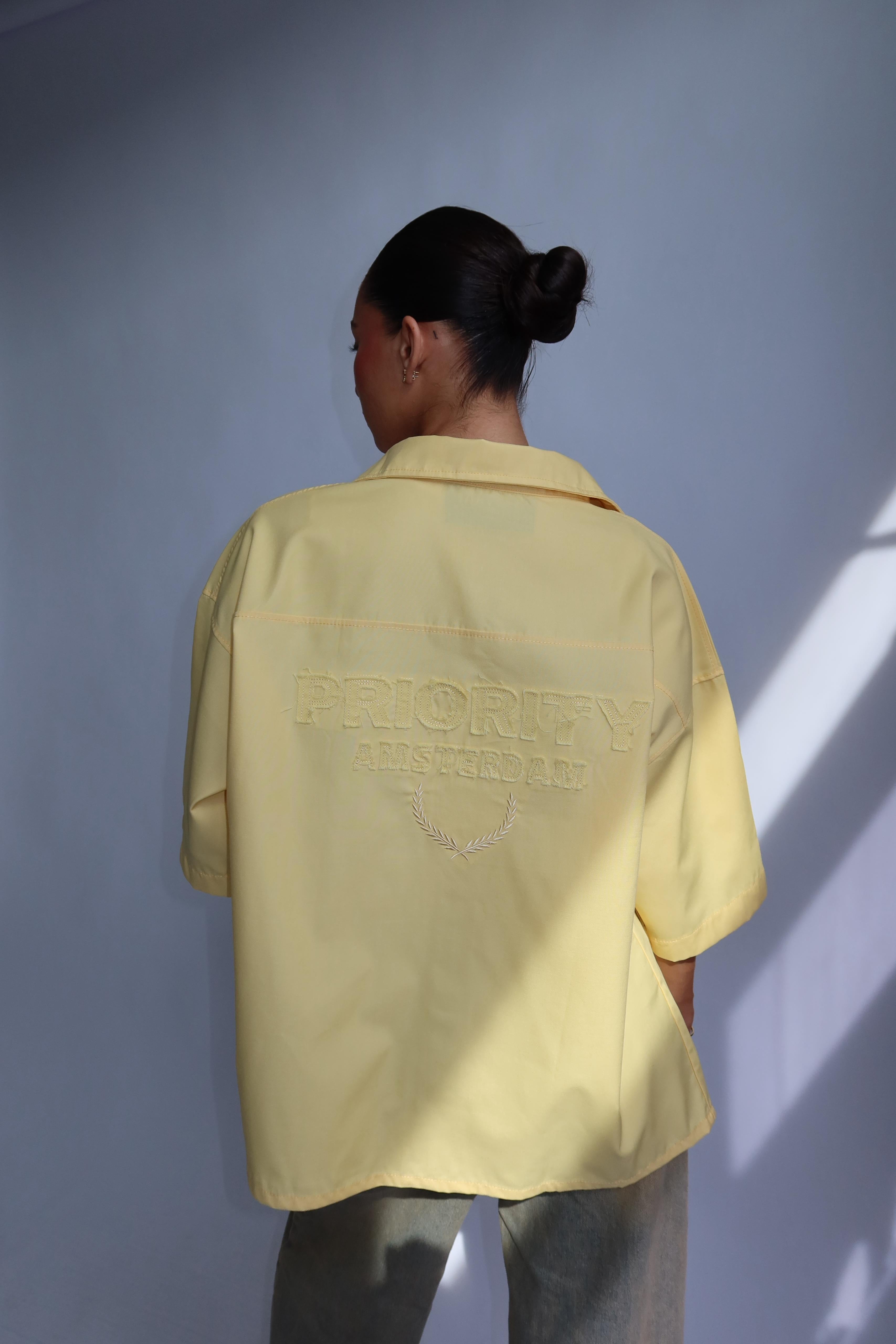 PRIORITY AMSTERDAM BOYFRIEND BLOUSE BUTTER YELLOW