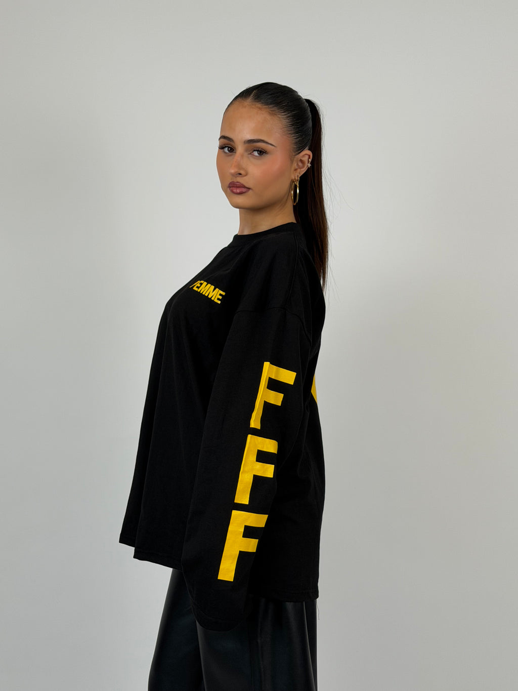 FFF LONGSLEEVE BLACK/YELLOW