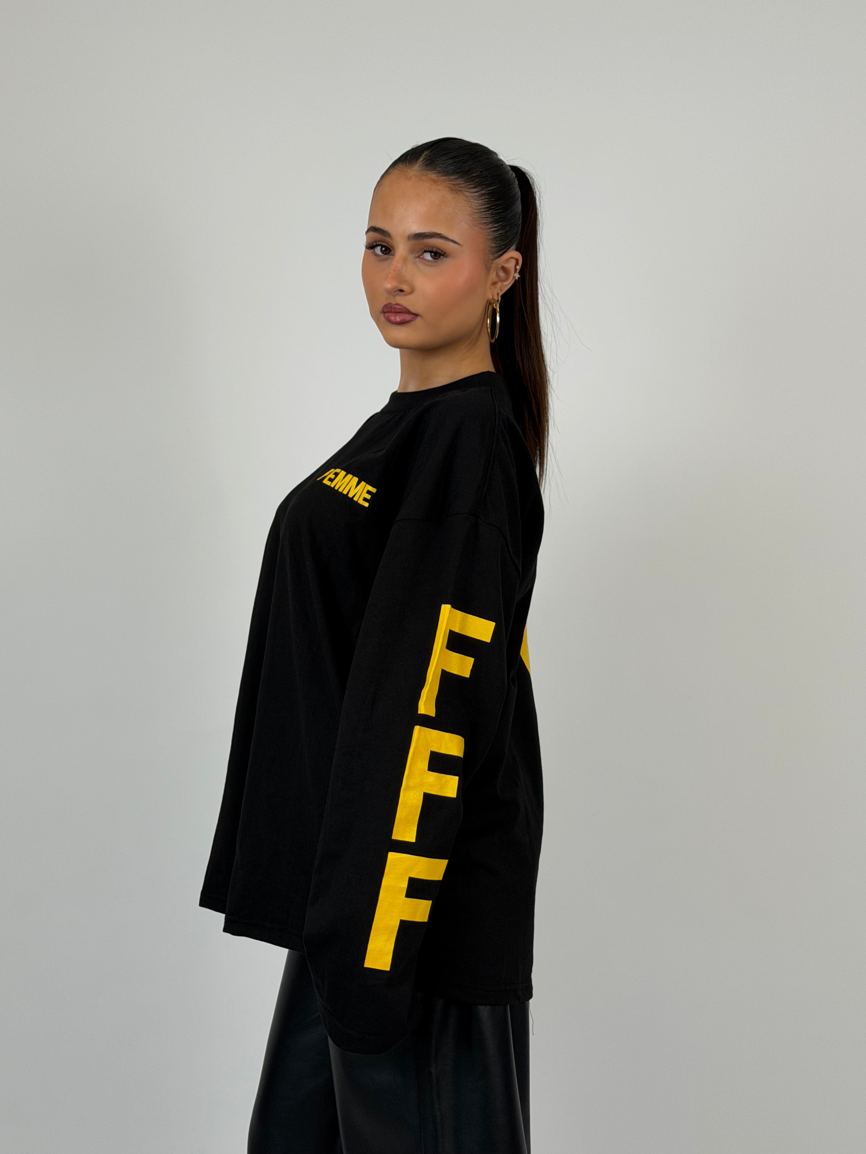 FFF LONGSLEEVE BLACK/YELLOW