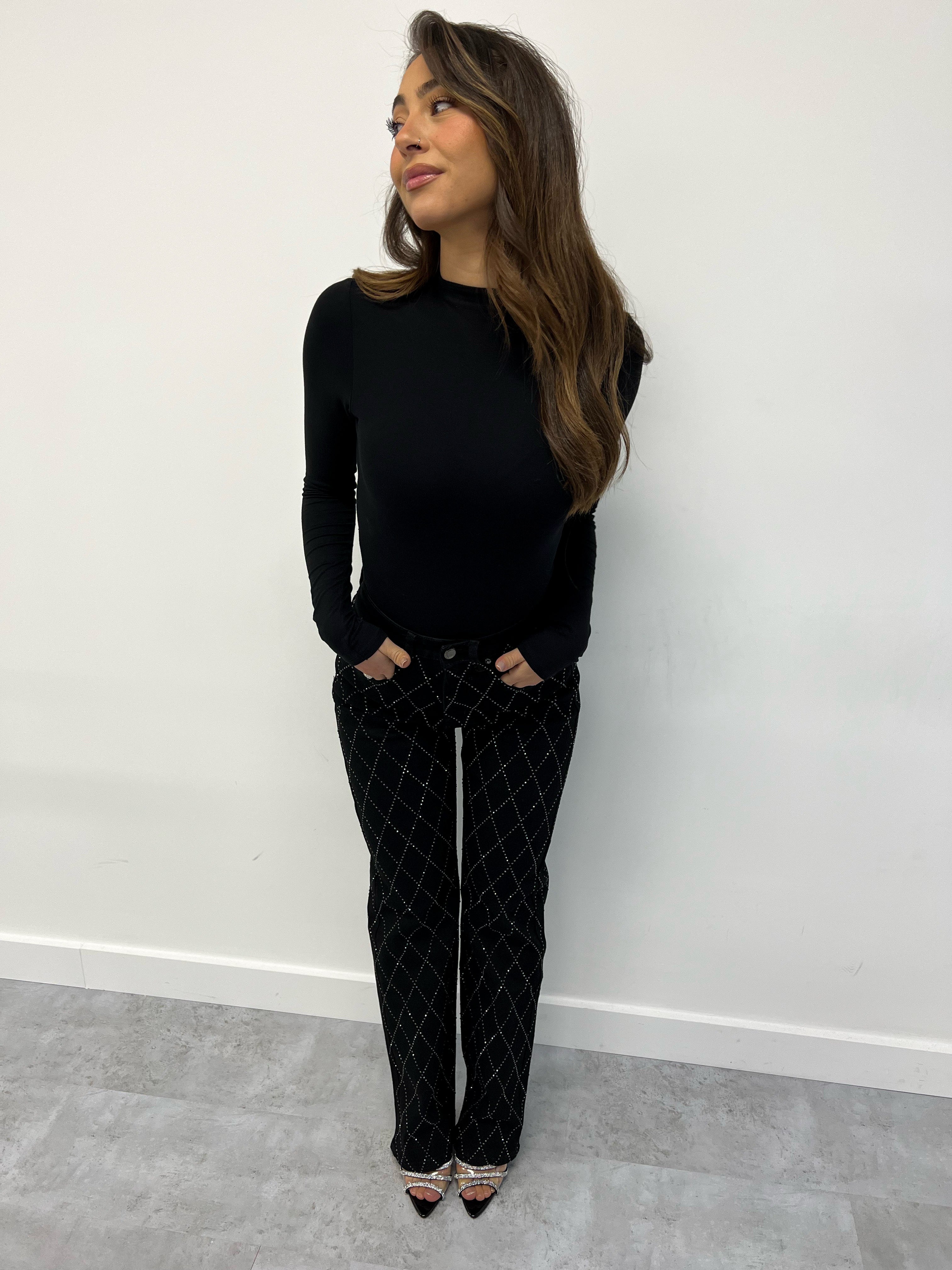 DIAMOND-JEANS SCHWARZ