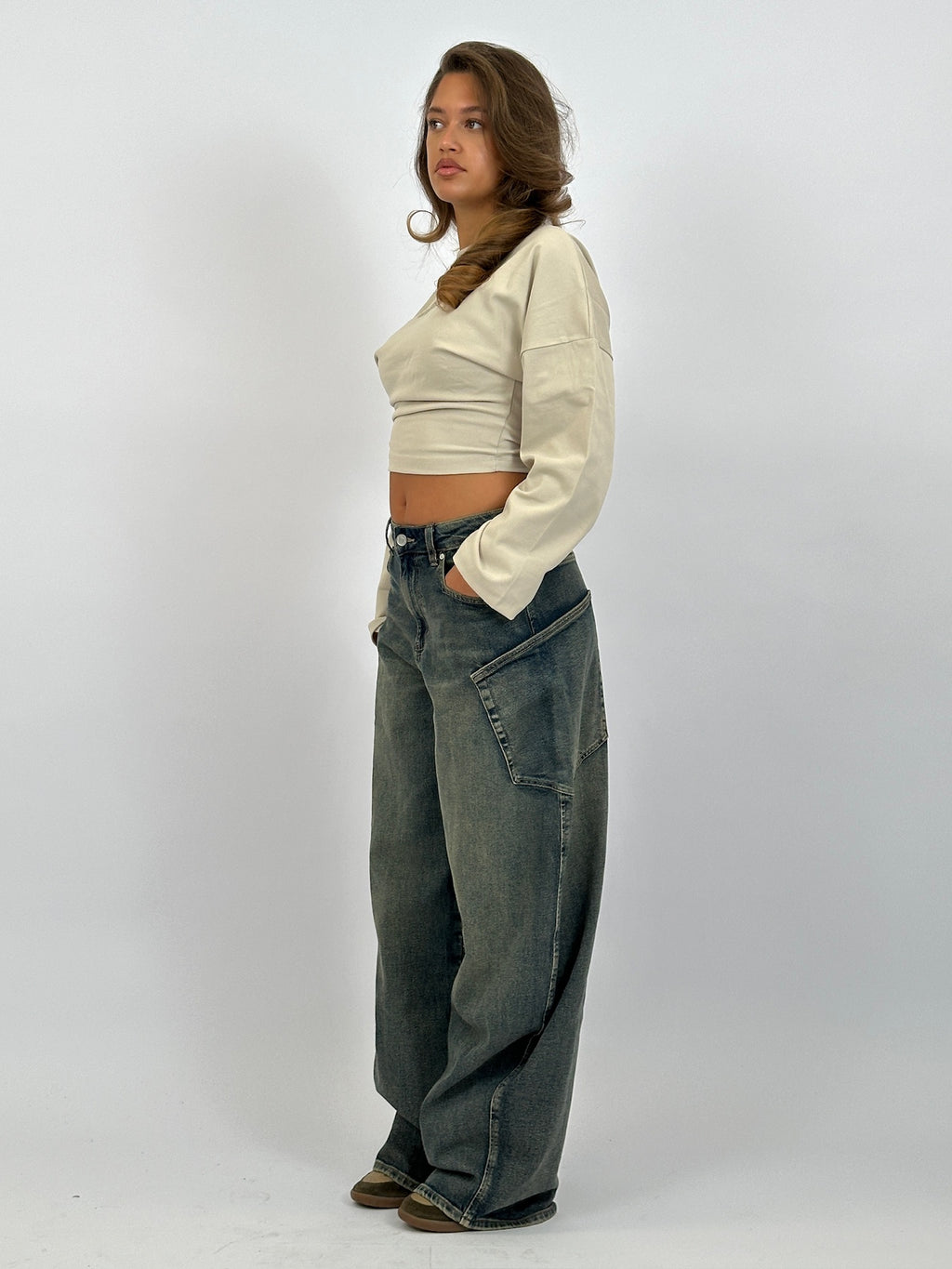 SNATCH SWEAT LONGSLEEVE BEIGE