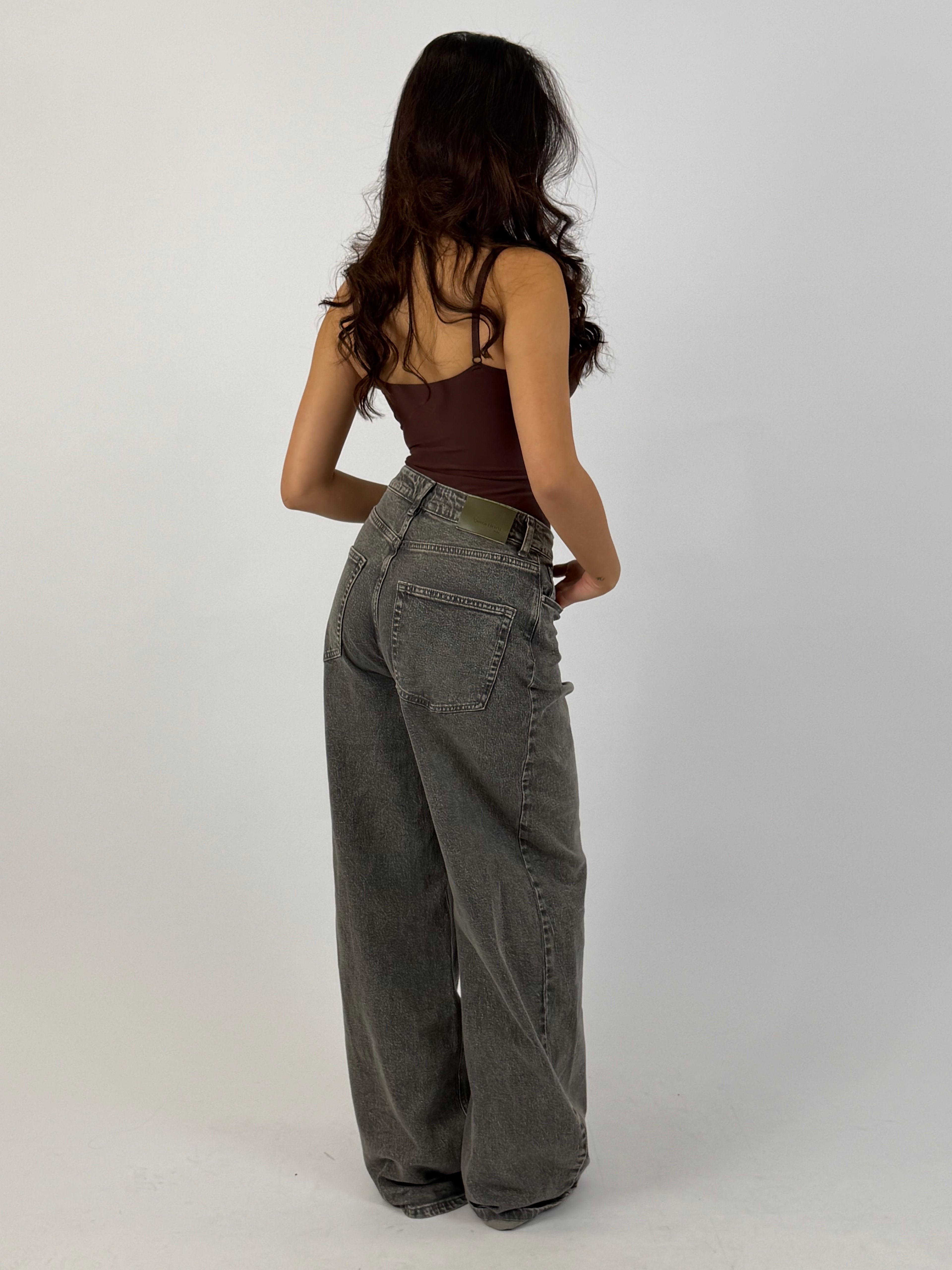 BAGGY EXTRA TALL STRETCH WIDE LEG VINTAGE GREY