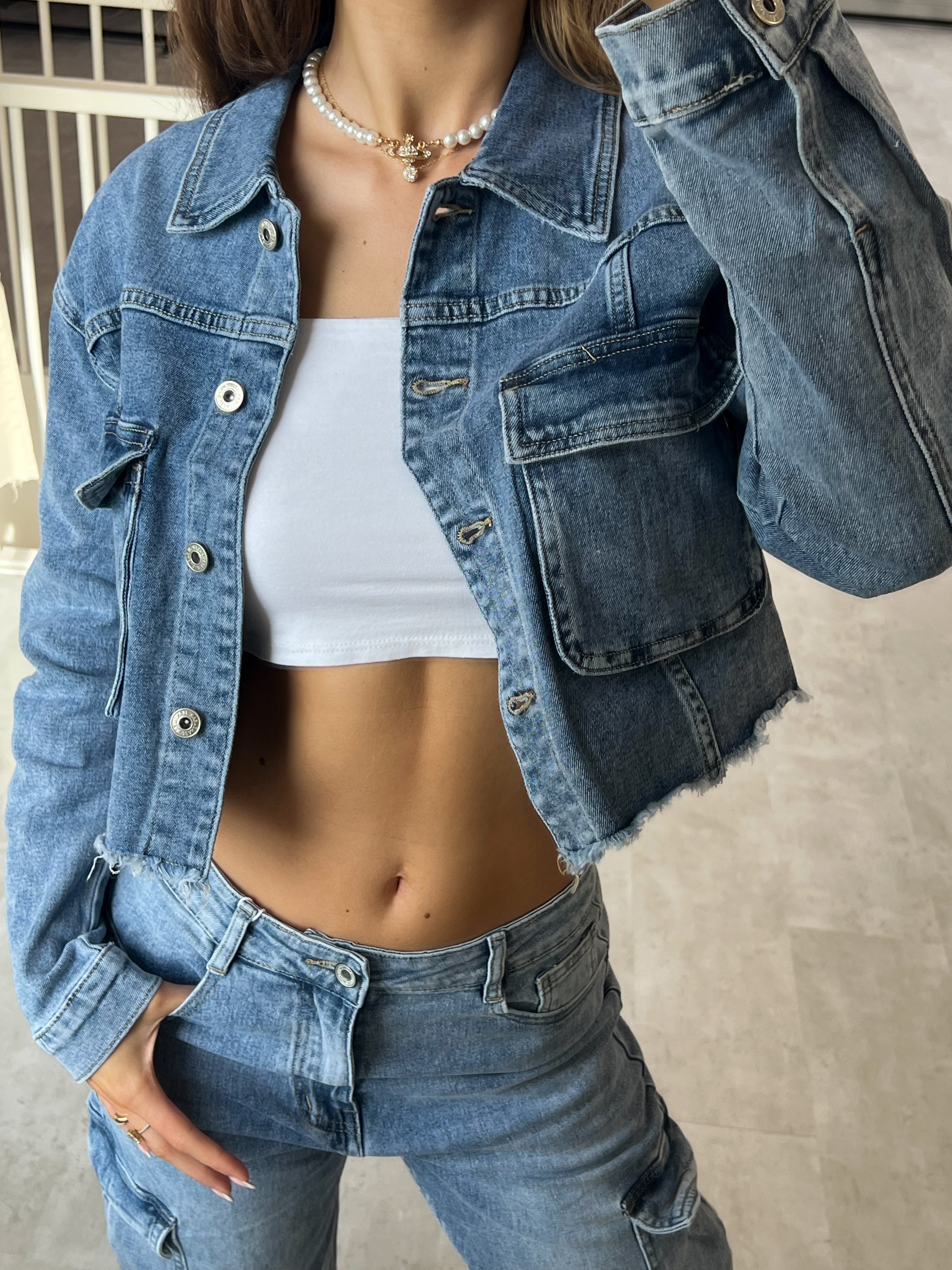 TASCHEN-JEANSJACKE 6592