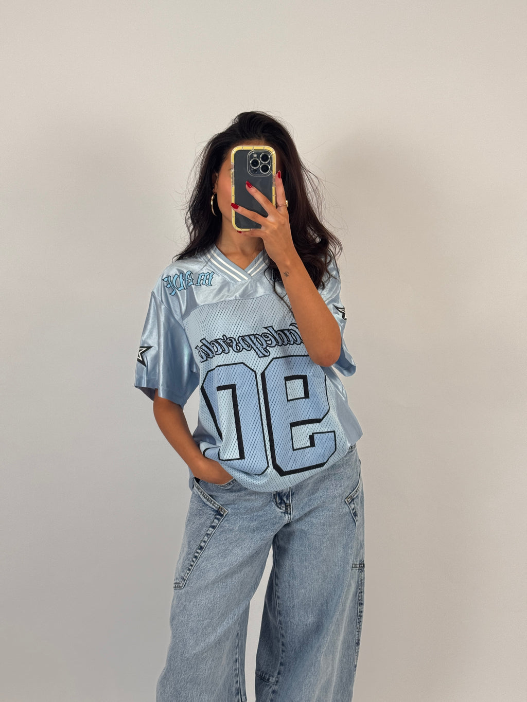 BABYBLUE CHROME JERSEY SIZE M