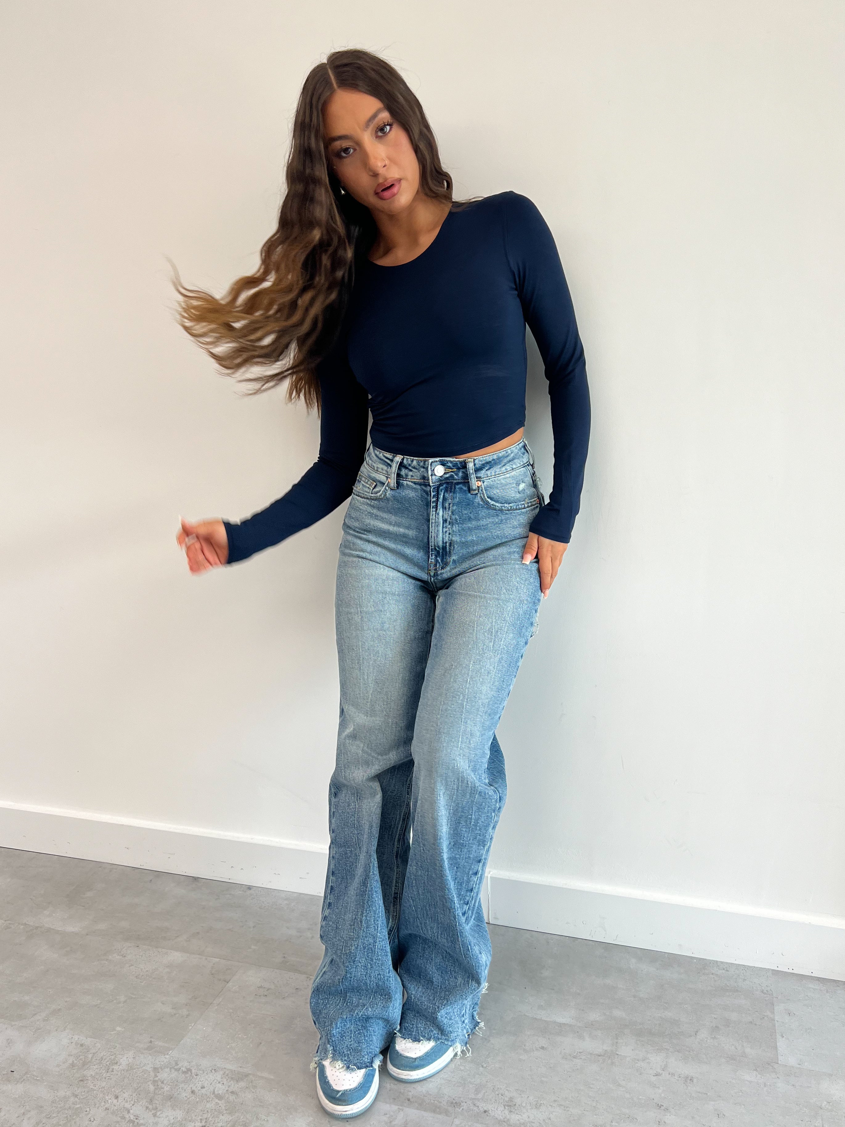 DOUBLE MAISON STRETCH-JEANS BLAU