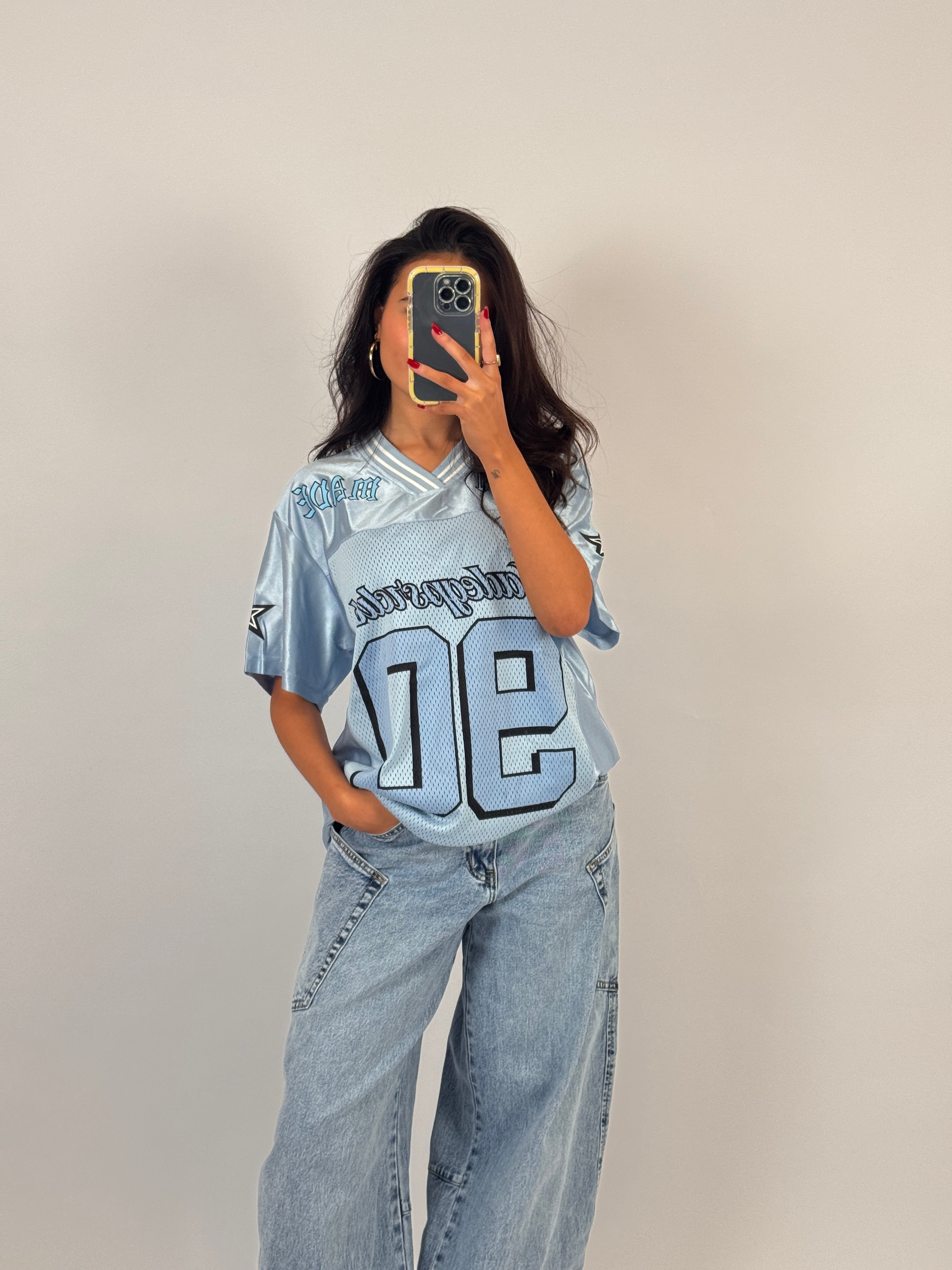 BABYBLUE CHROME JERSEY SIZE M