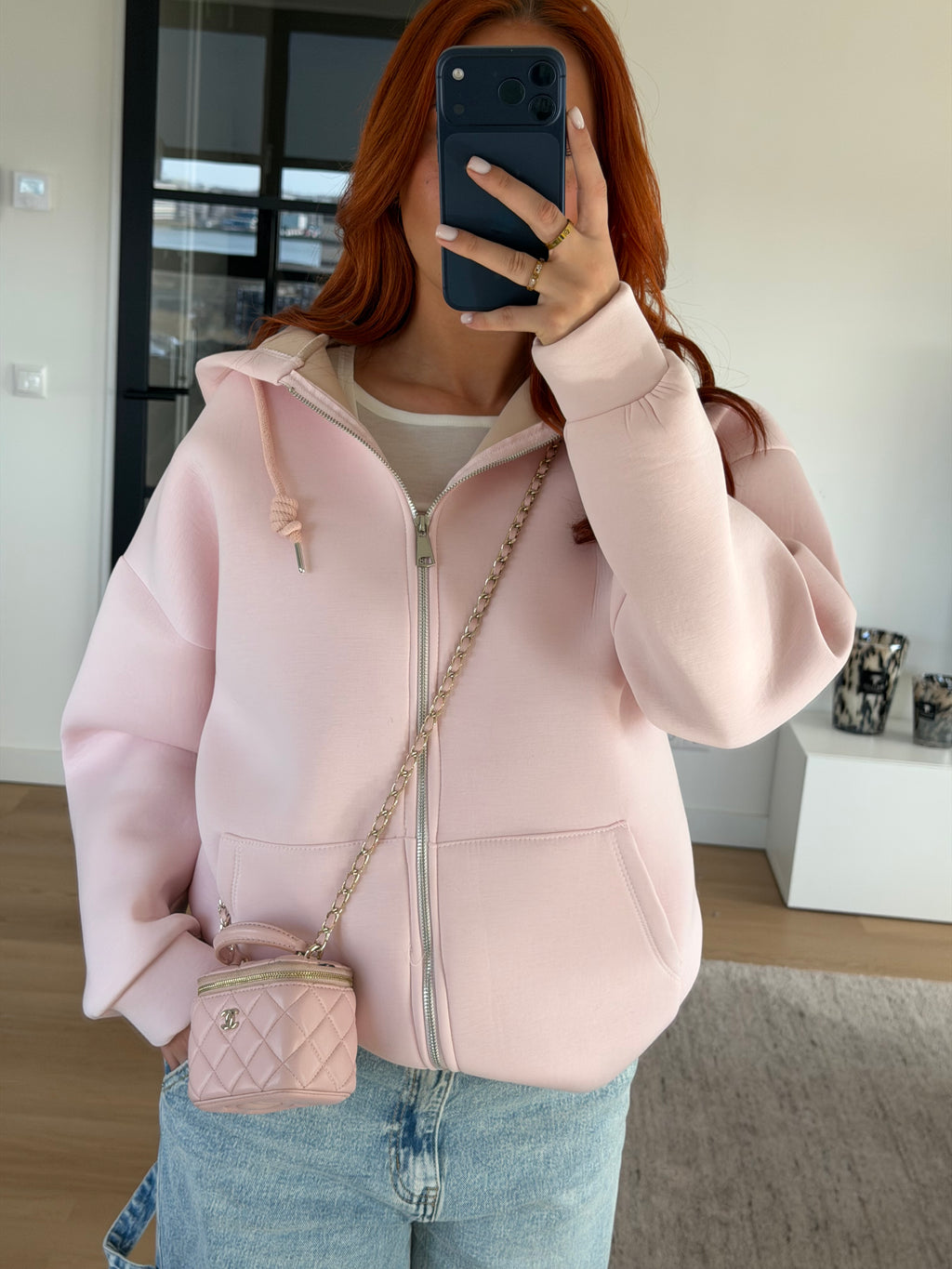 SCUBA ZIP UP PINK