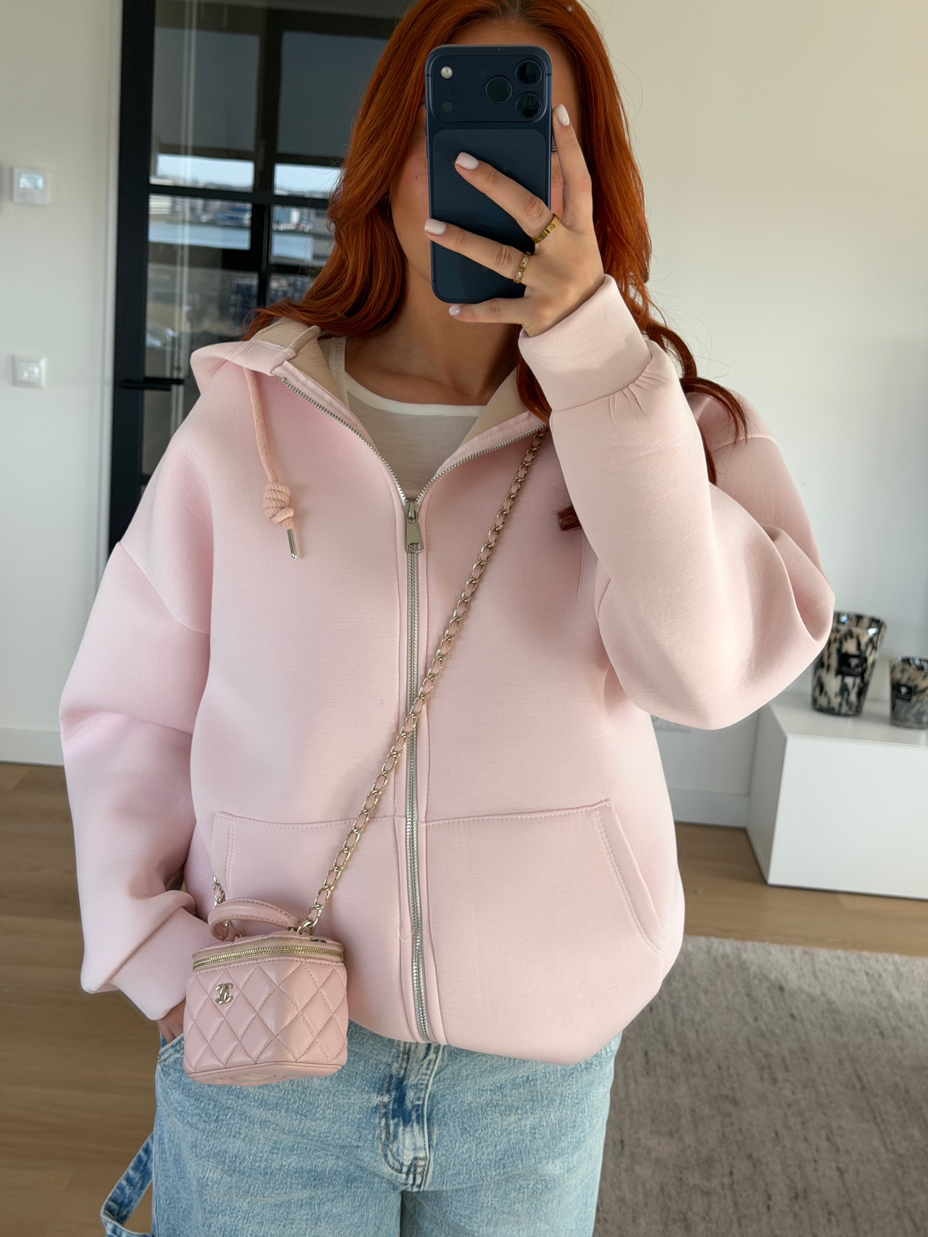 SCUBA ZIP UP PINK