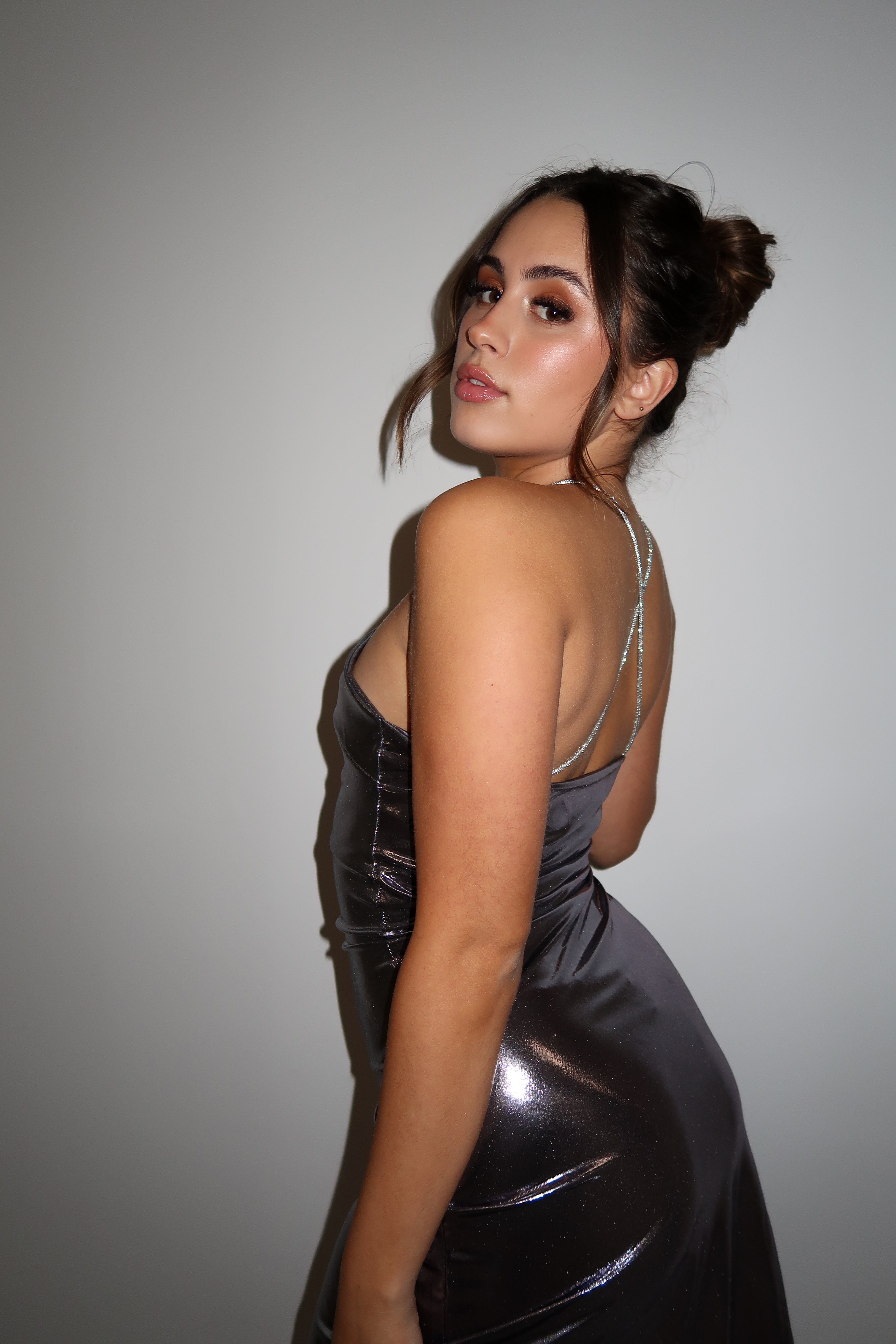 METALLISCHES KETTENKLEID SILBER