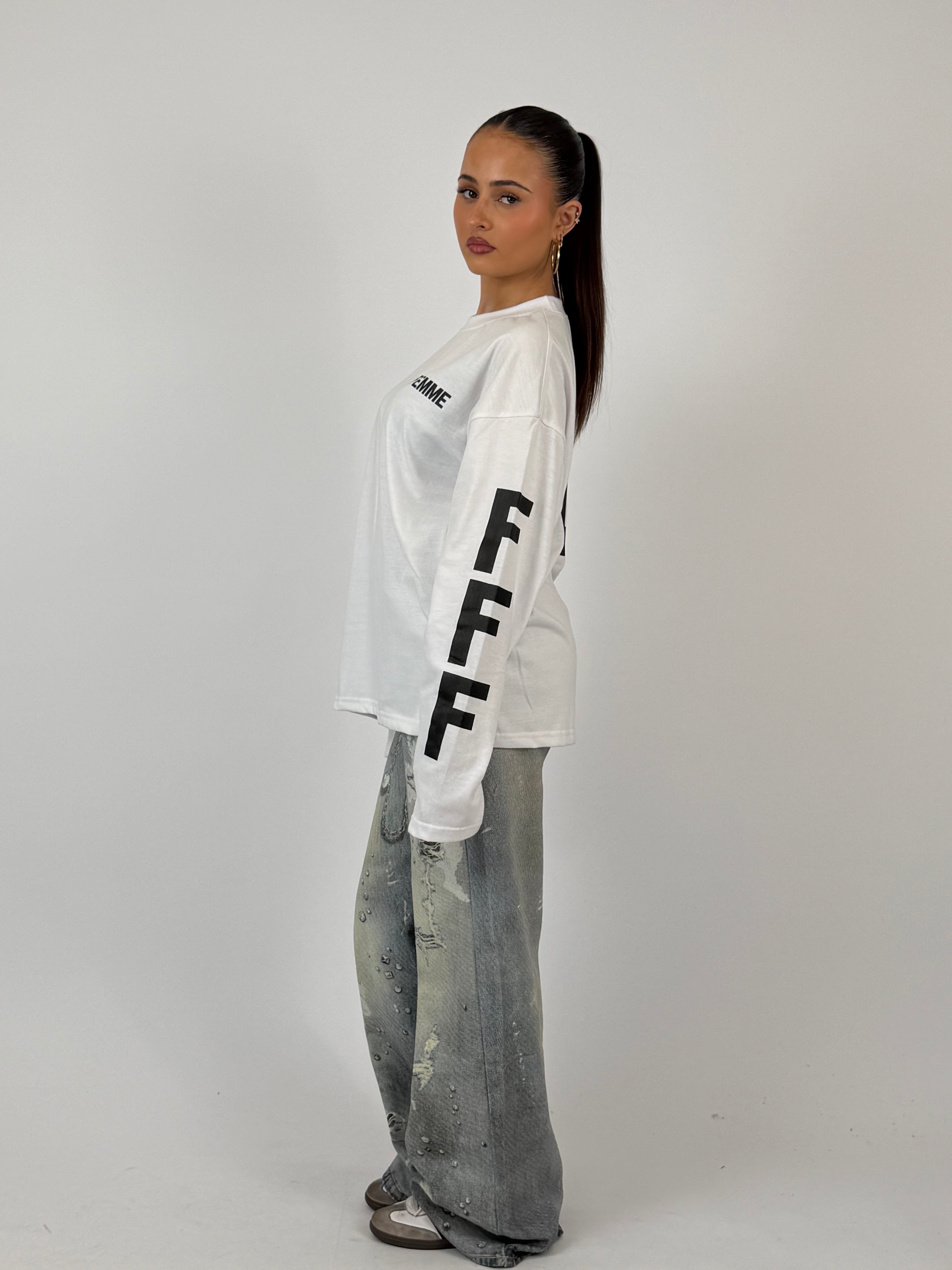 FFF LONGSLEEVE WHITE/BLACK