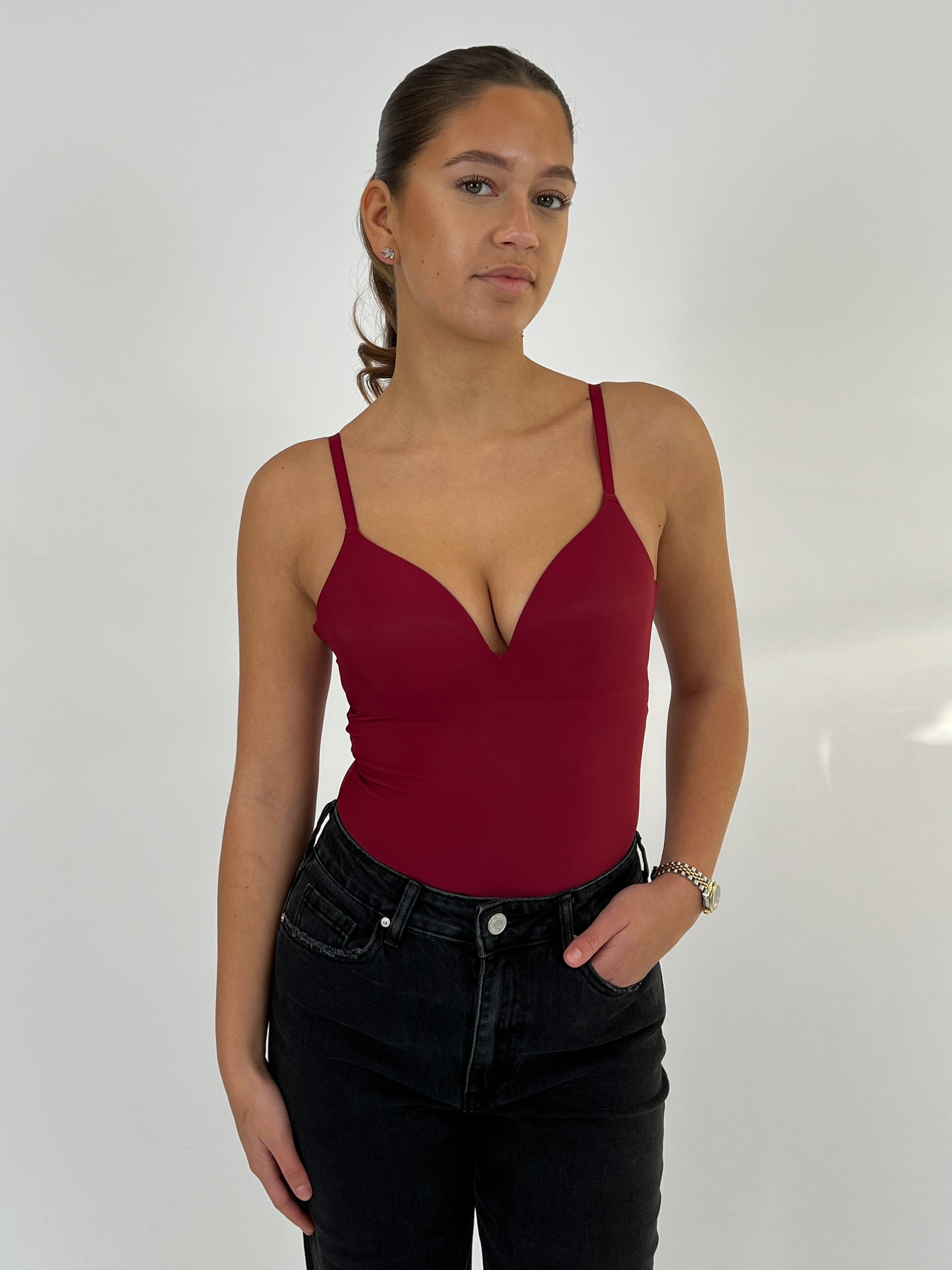 PREMIUM SNATCH BODYSUIT RED