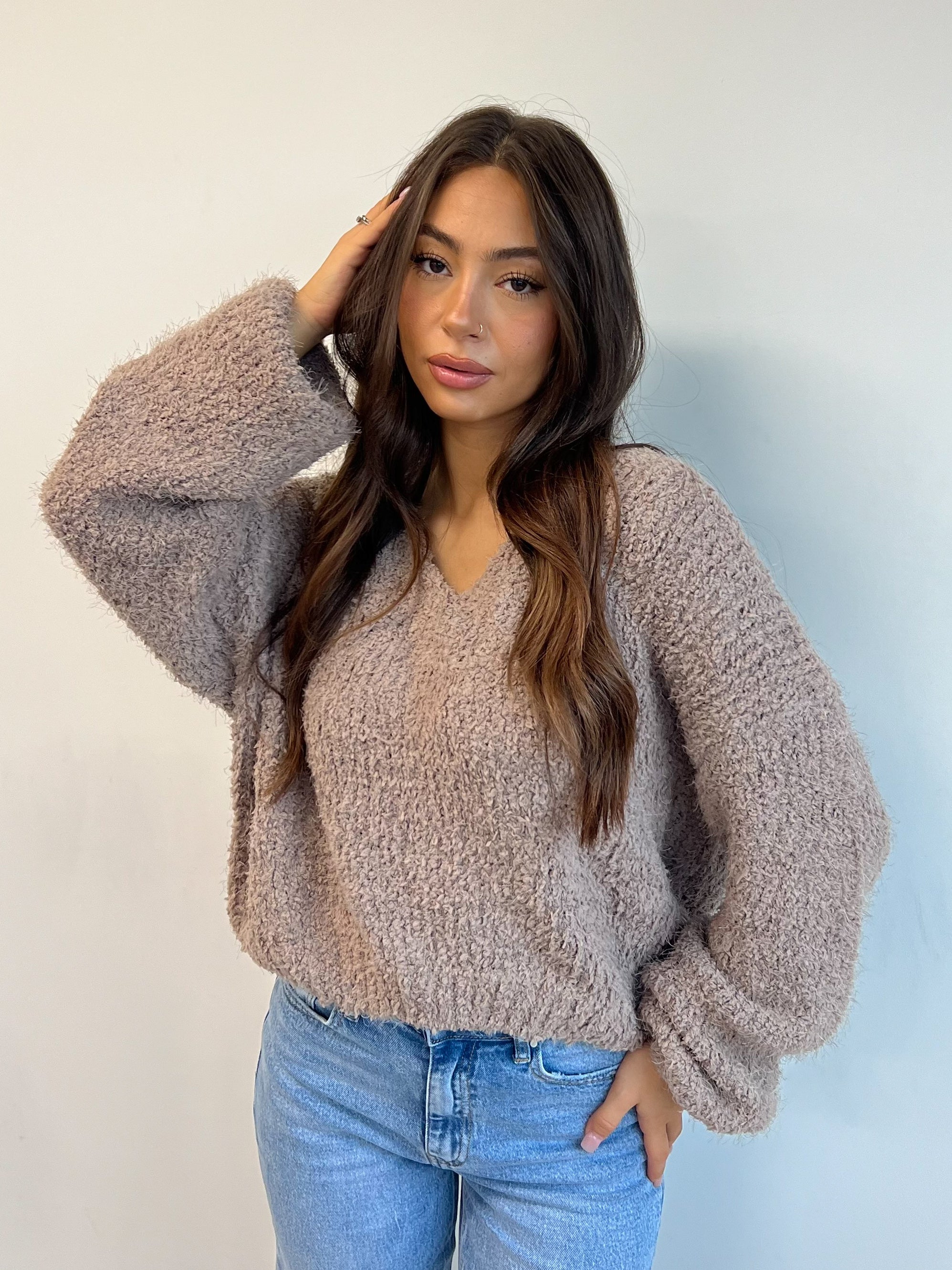COSY DAYS KNIT TAUPE