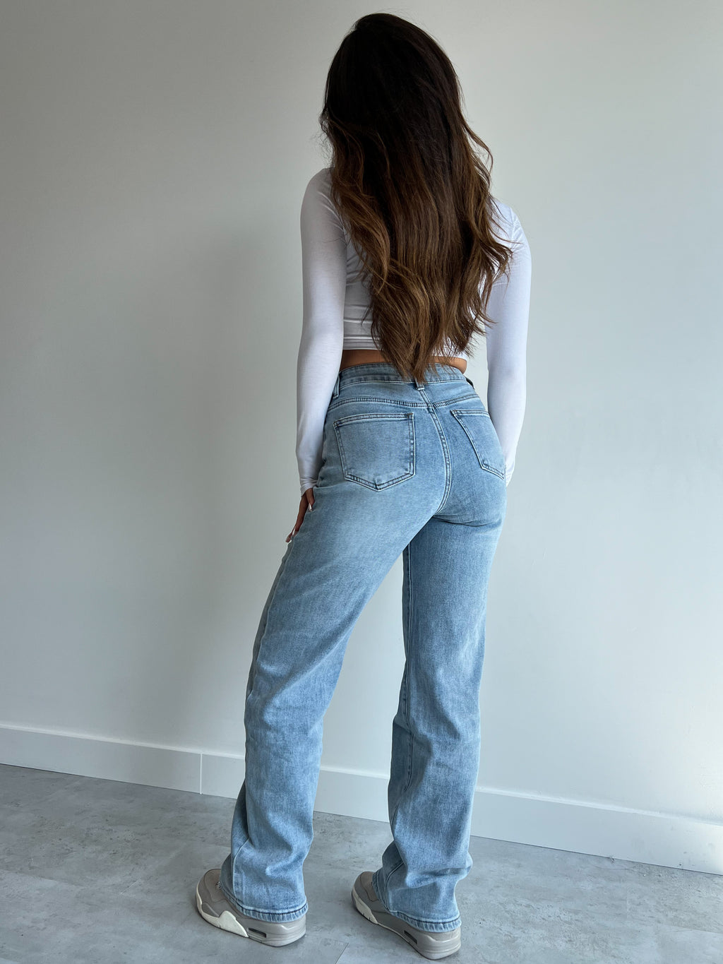 BLAUES STRETCH-GERADEBEIN 5289