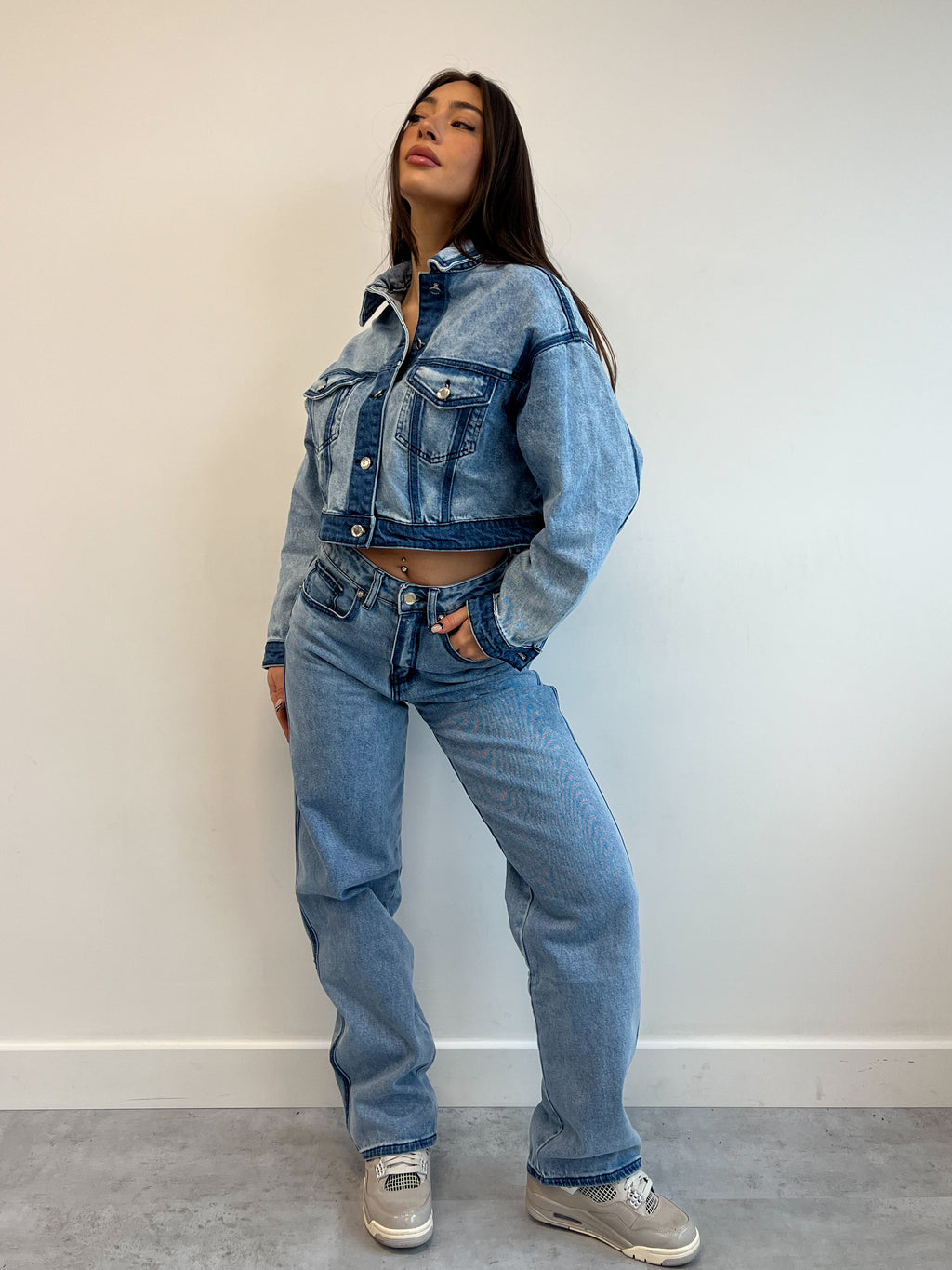 LINA LINED JEANS BLUE