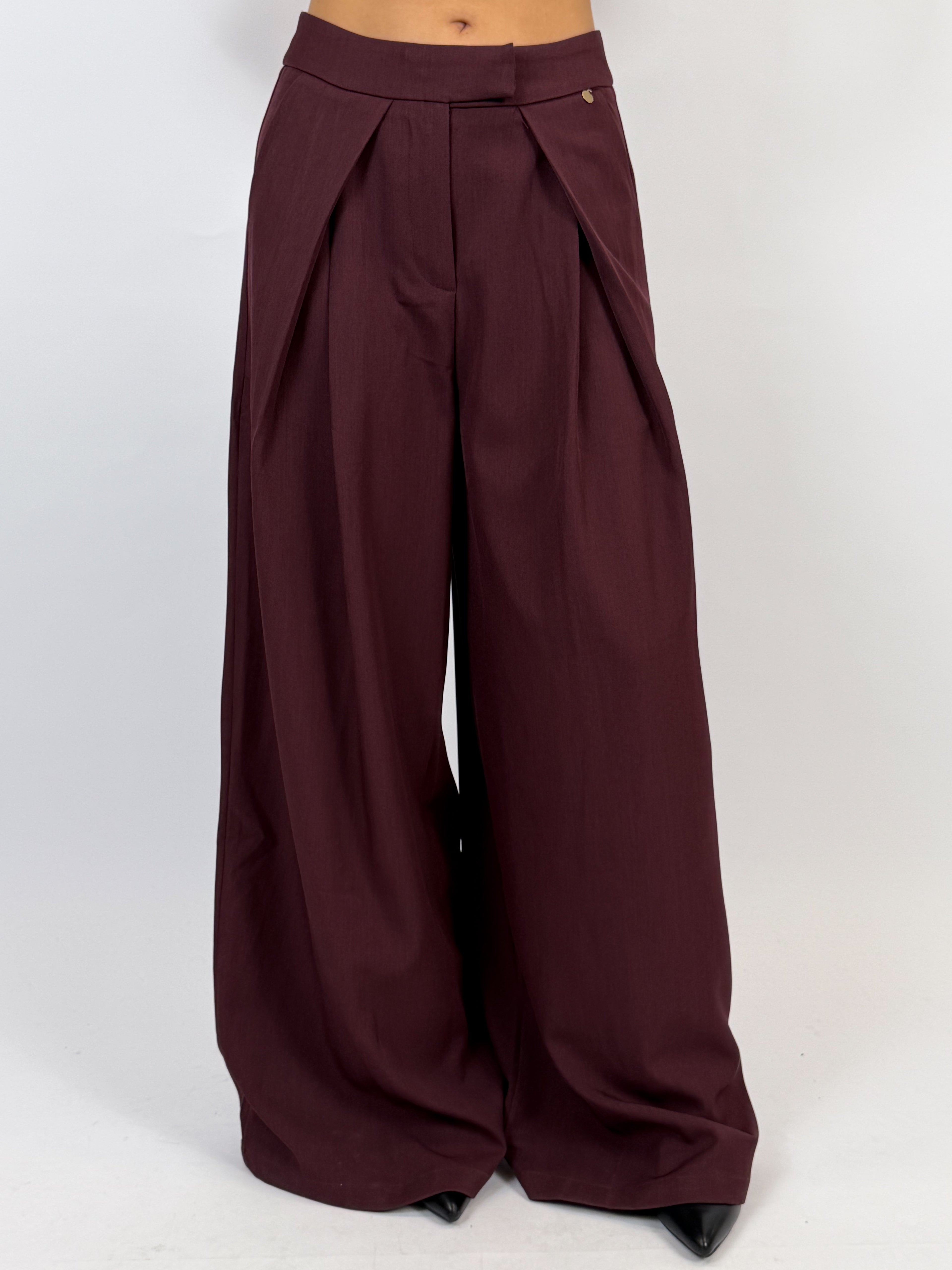 PREMIUM OVERLAP PANTALON PLUM