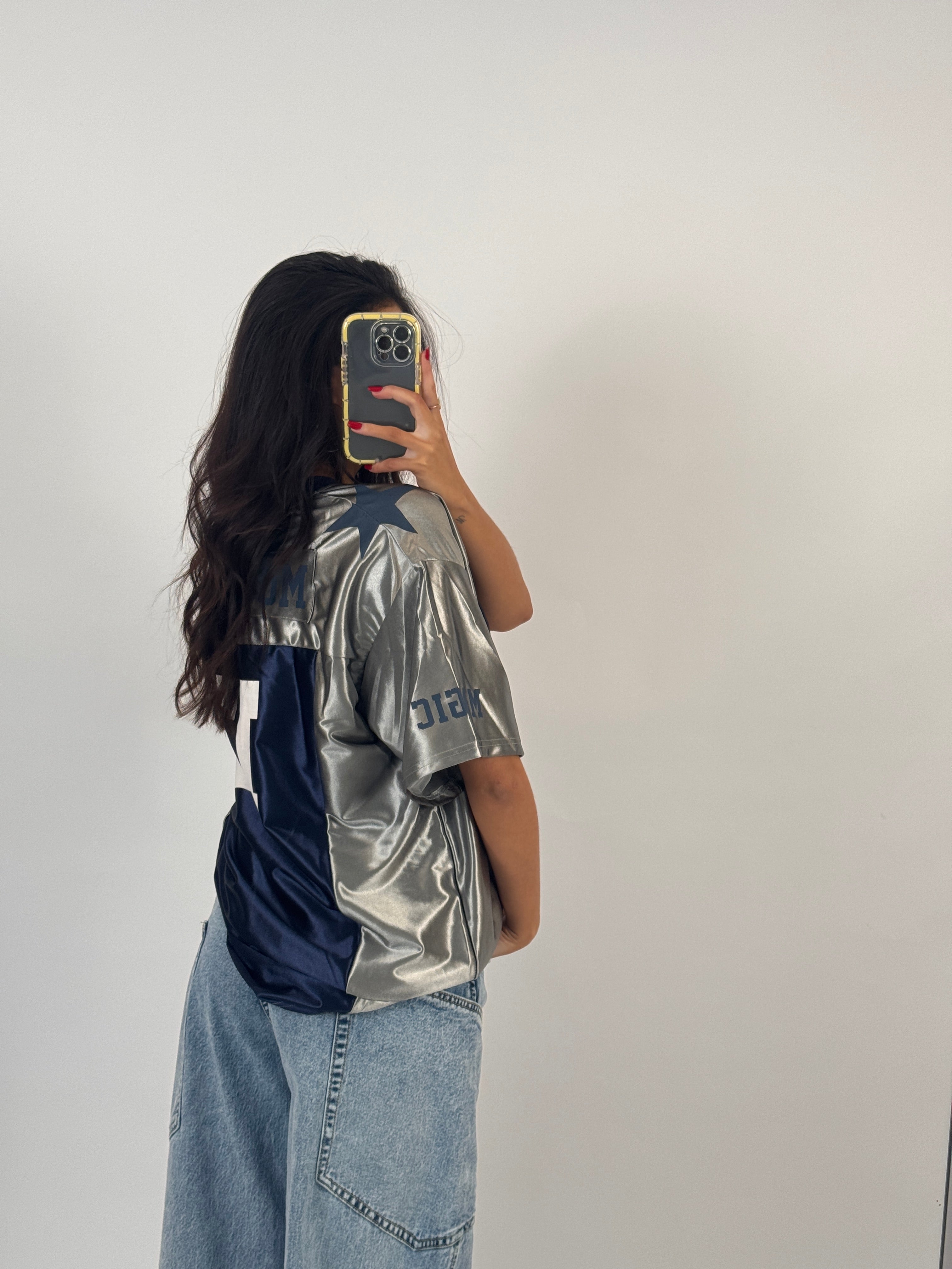 NAVY/SILVER JERSEY SIZE S&L