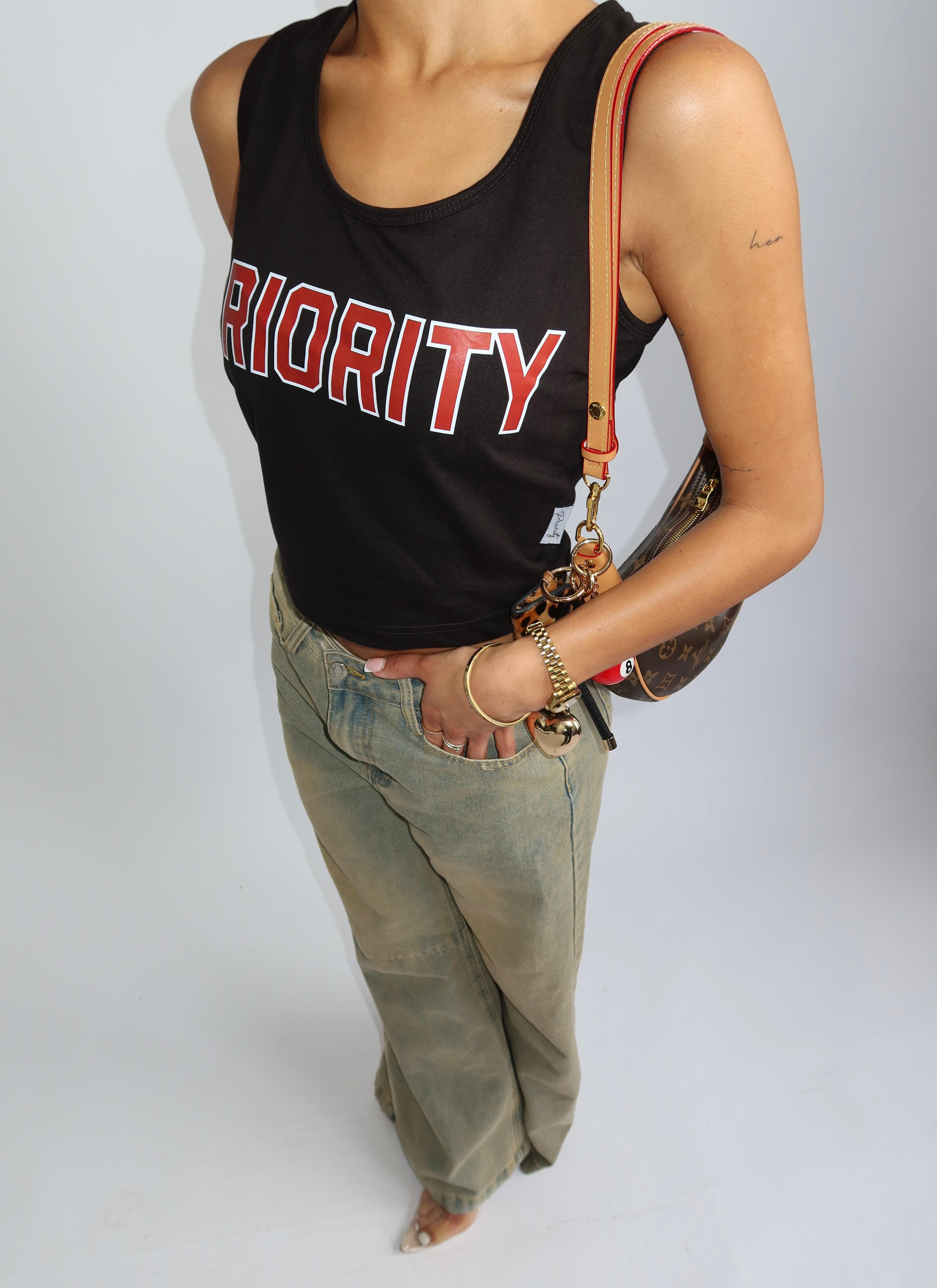 PRIORITY LOOSE TANK BLACK