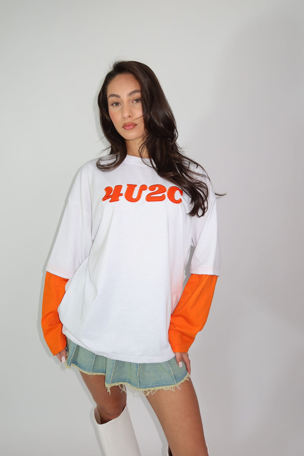 4U2C LONGSLEEVE ORANGE KINGSDAY