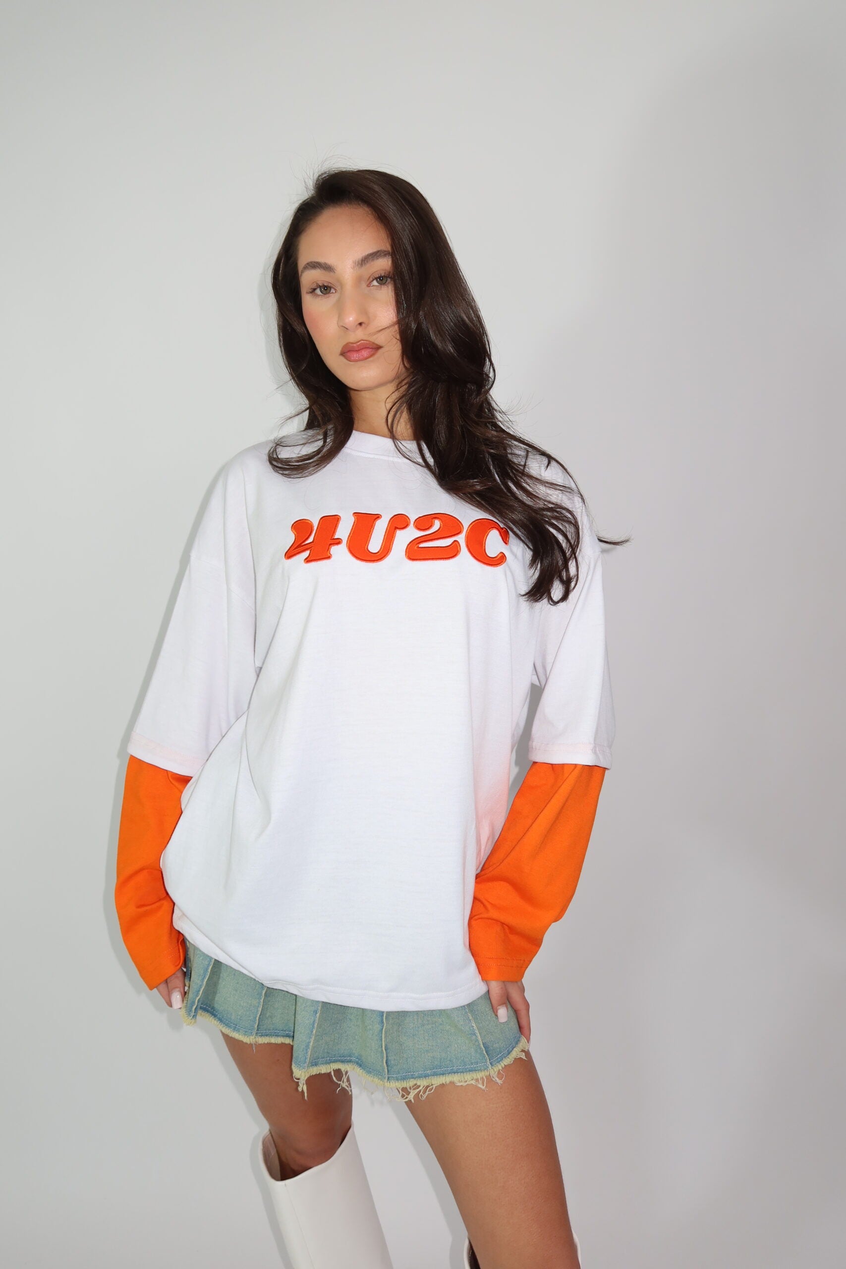 4U2C LONGSLEEVE ORANGE KINGSDAY