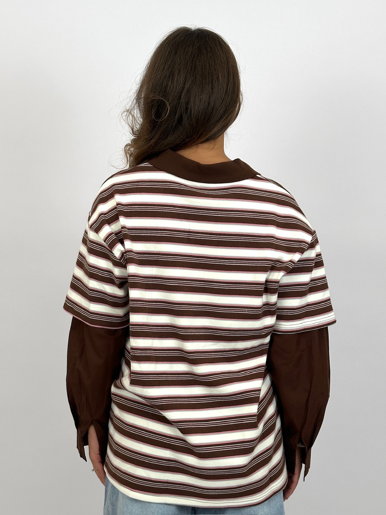 MIMI INSPIRED SHIRT LONGSLEEVE BROWN