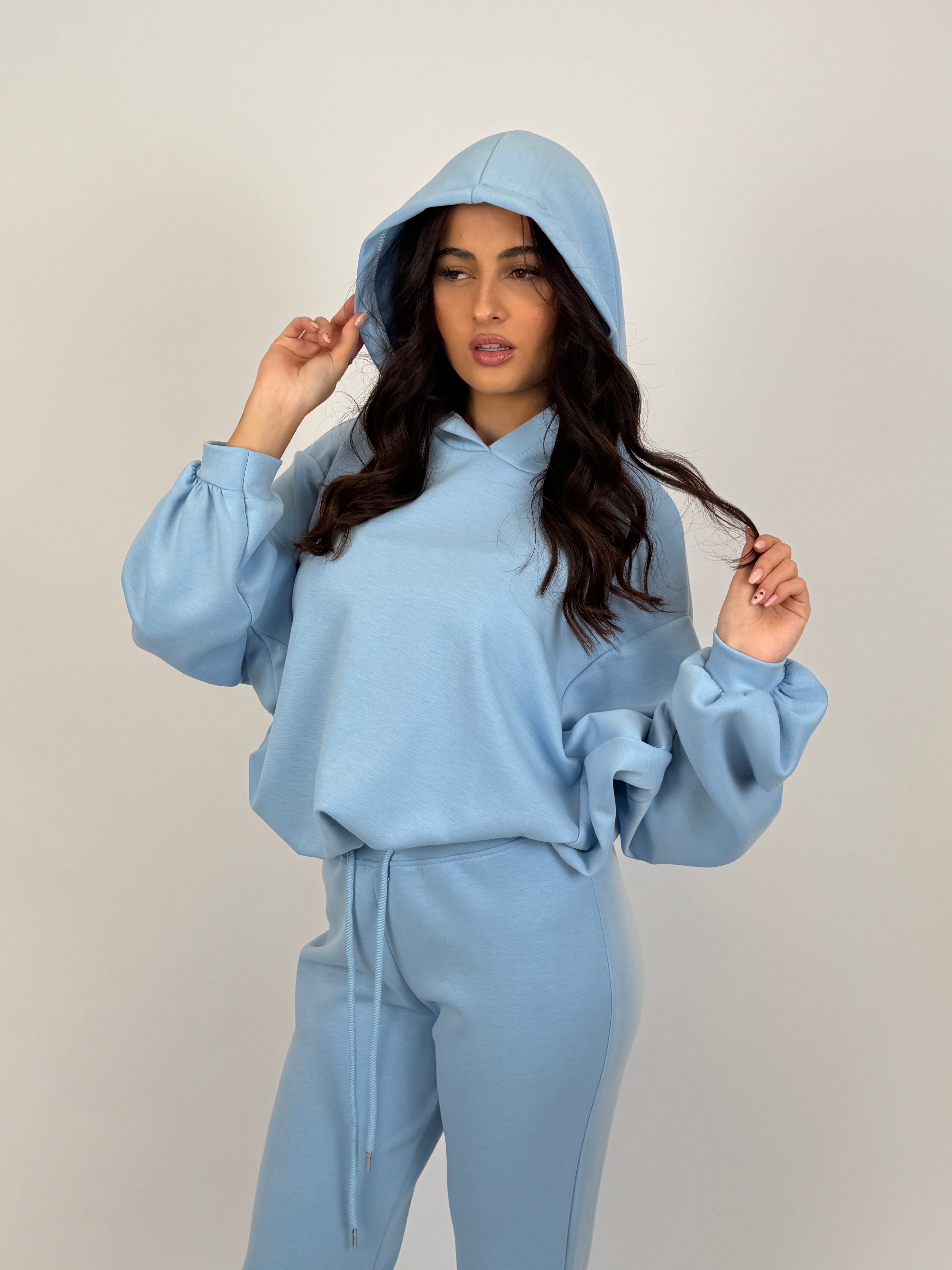 ULTRA SOFT HOODIE SET BABY BLUE