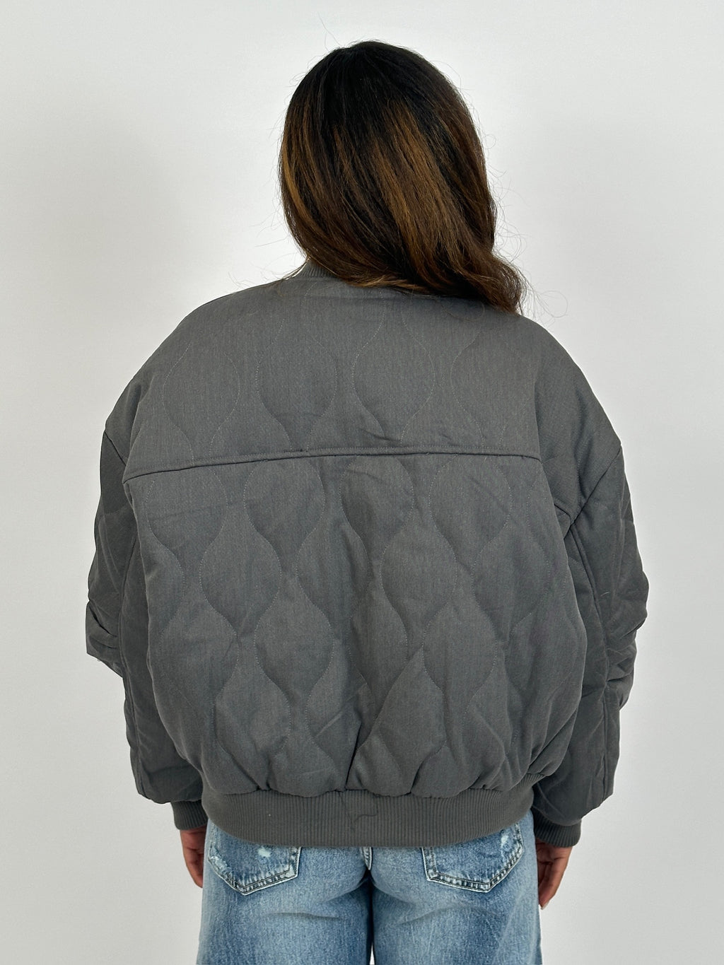 BIBI BOMBER COAT CHARCOAL