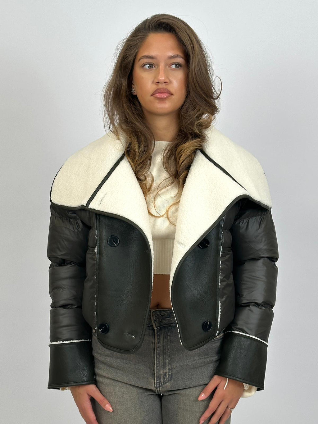 TEDDY LINED PUFFER ARMY