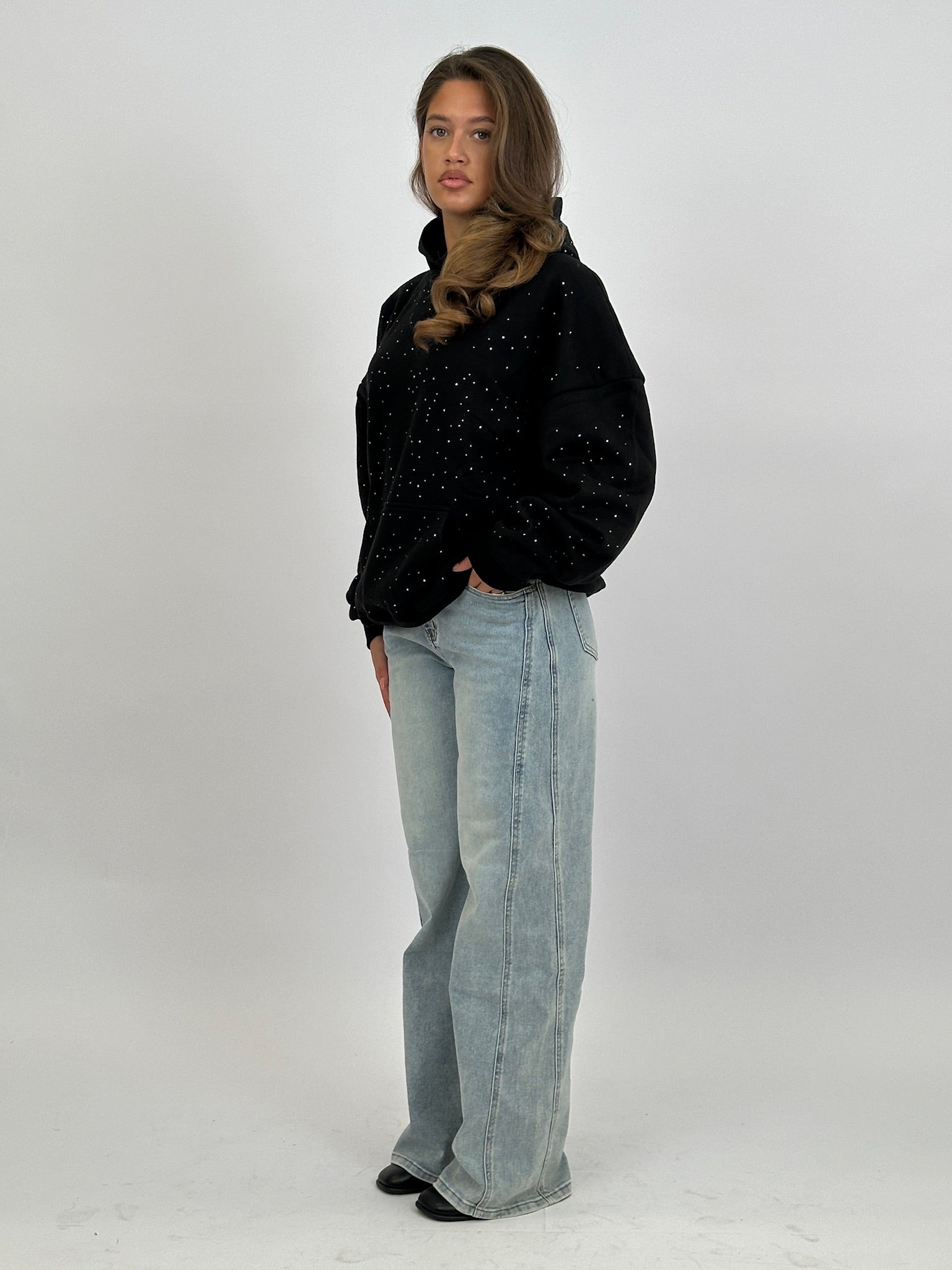 STRETCH STRIPE WIDE LEG