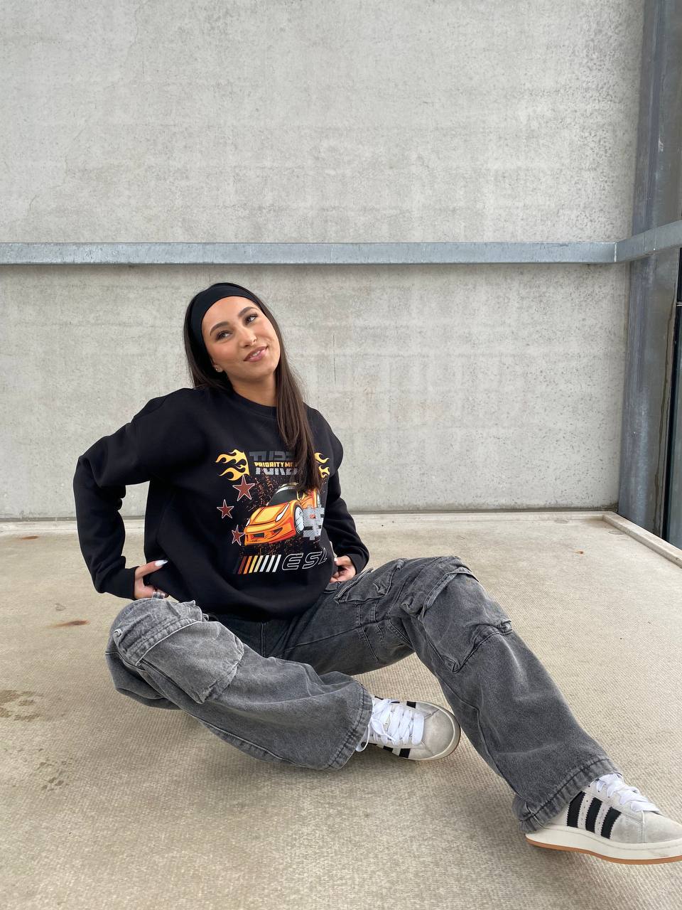 LIMITED EDITION MOTORSPORT SWEATER BLACK/ORANGE