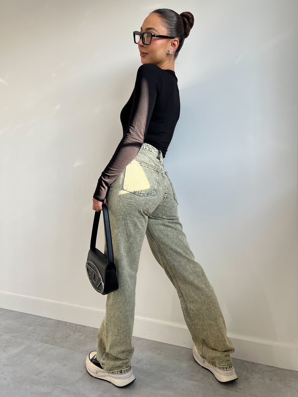 STRAIGHT LEG GREEN WASH