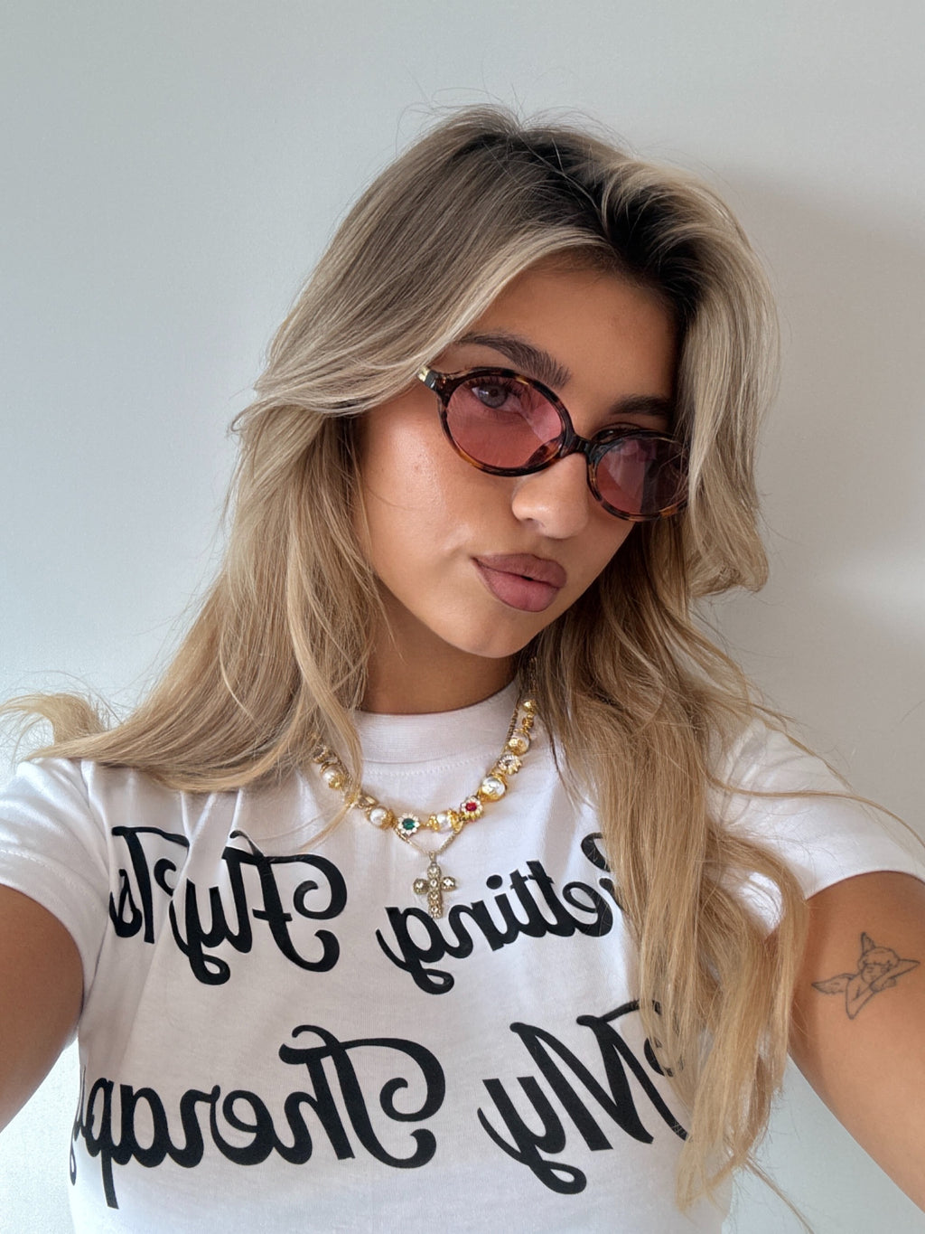 IT GIRL GLASSES BROW MELANGE/PINK