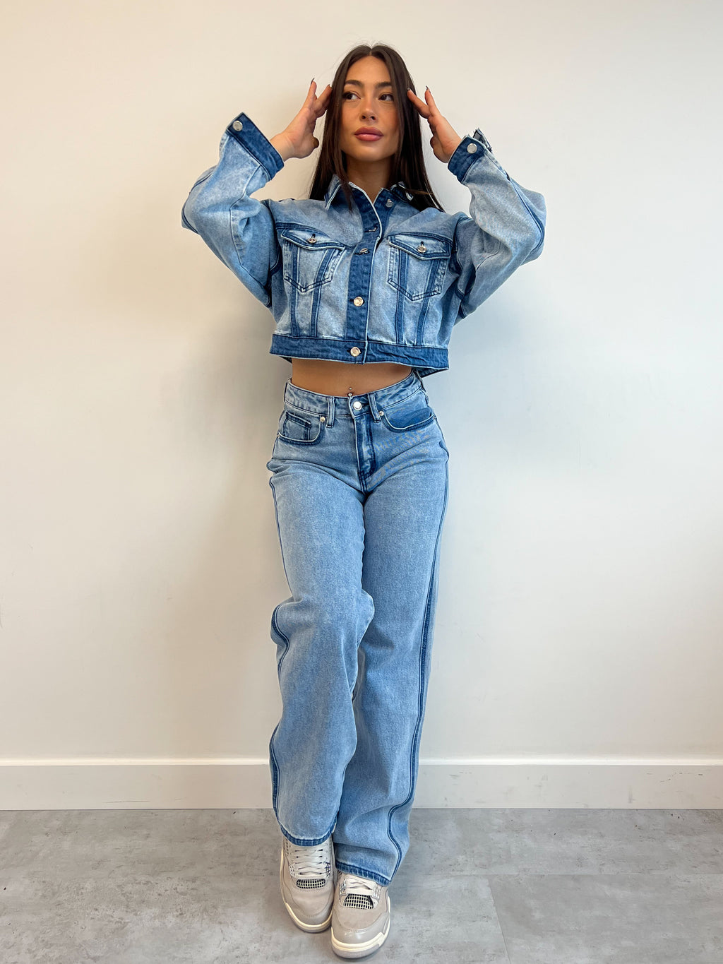 LINA LINED JEANS BLUE