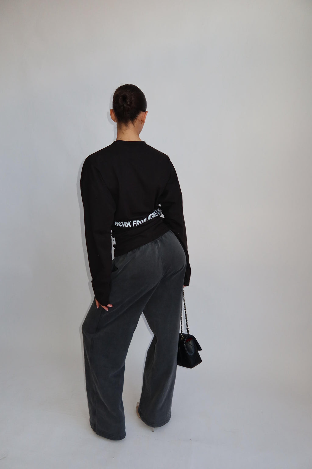 WORK FROM HOME SNATCHED LONGSLEEVE BLACK