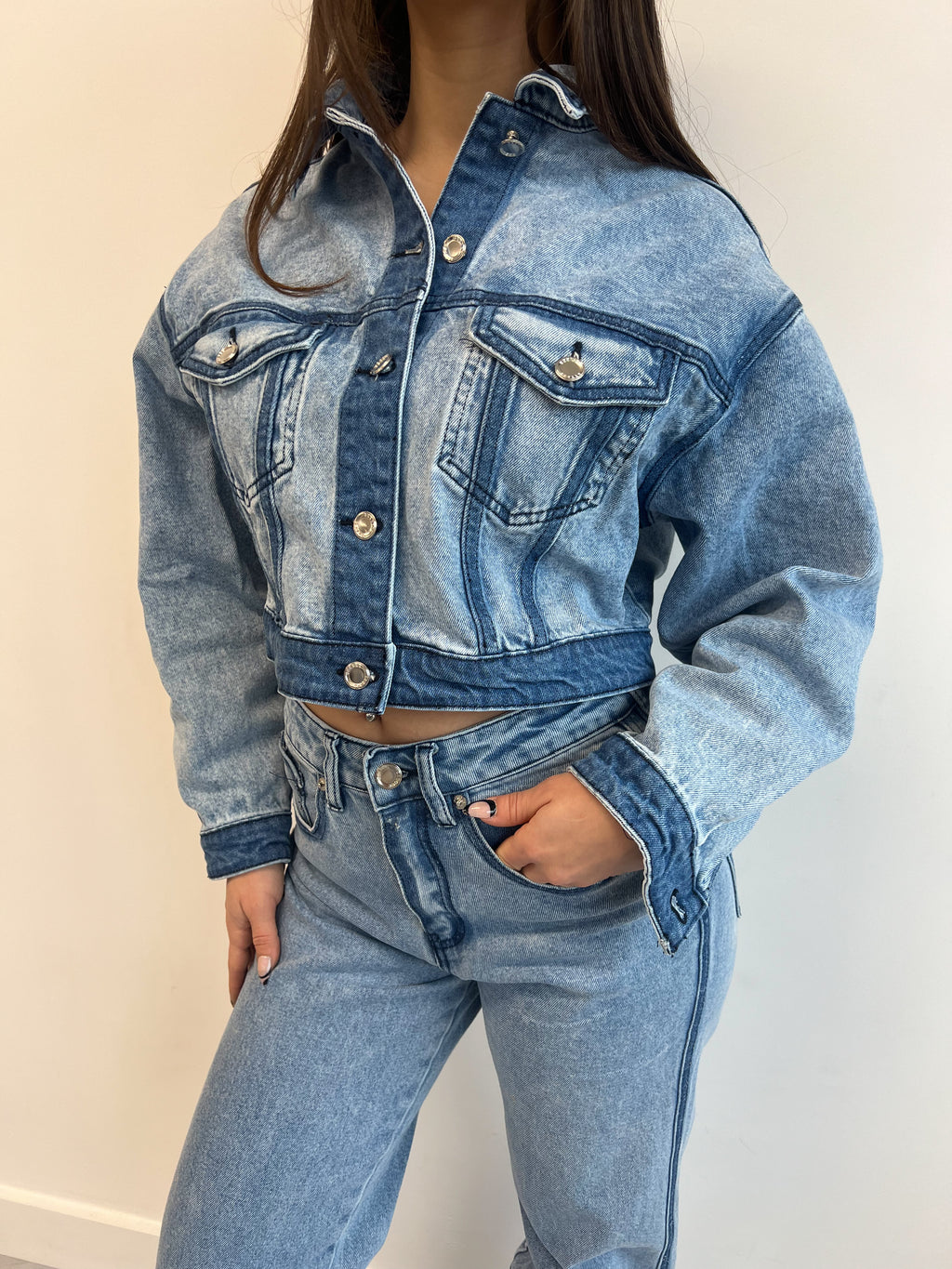 LINA LINED DENIM JACKET
