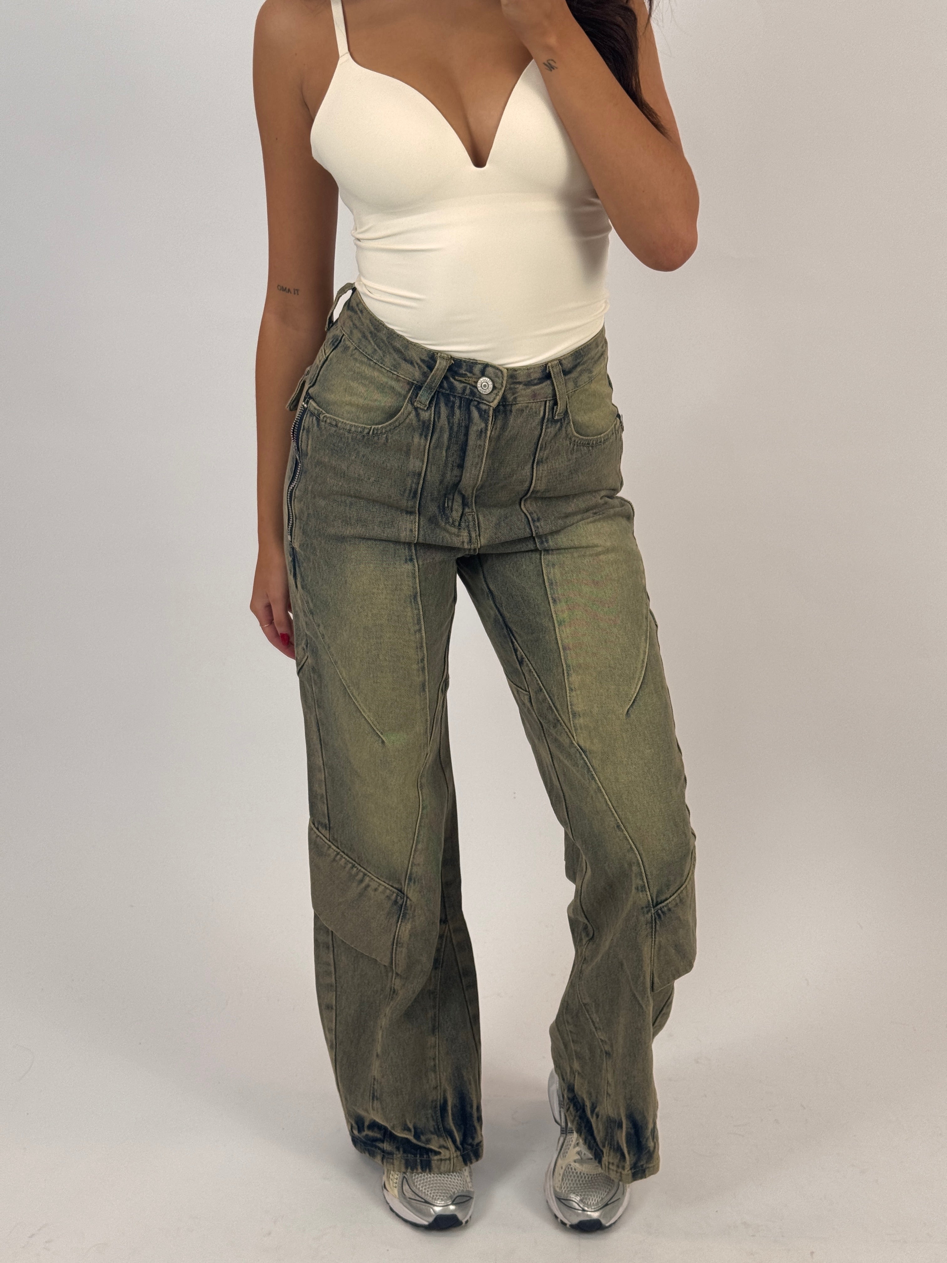 ZIP POCKET VINTAGE JEANS SIZE S