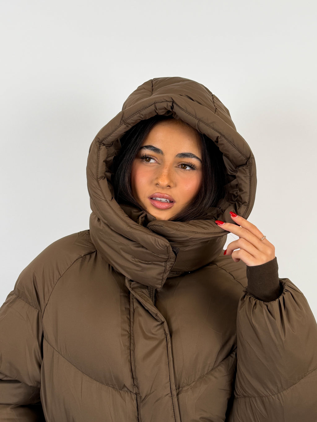MIDI PUFFER BROWN