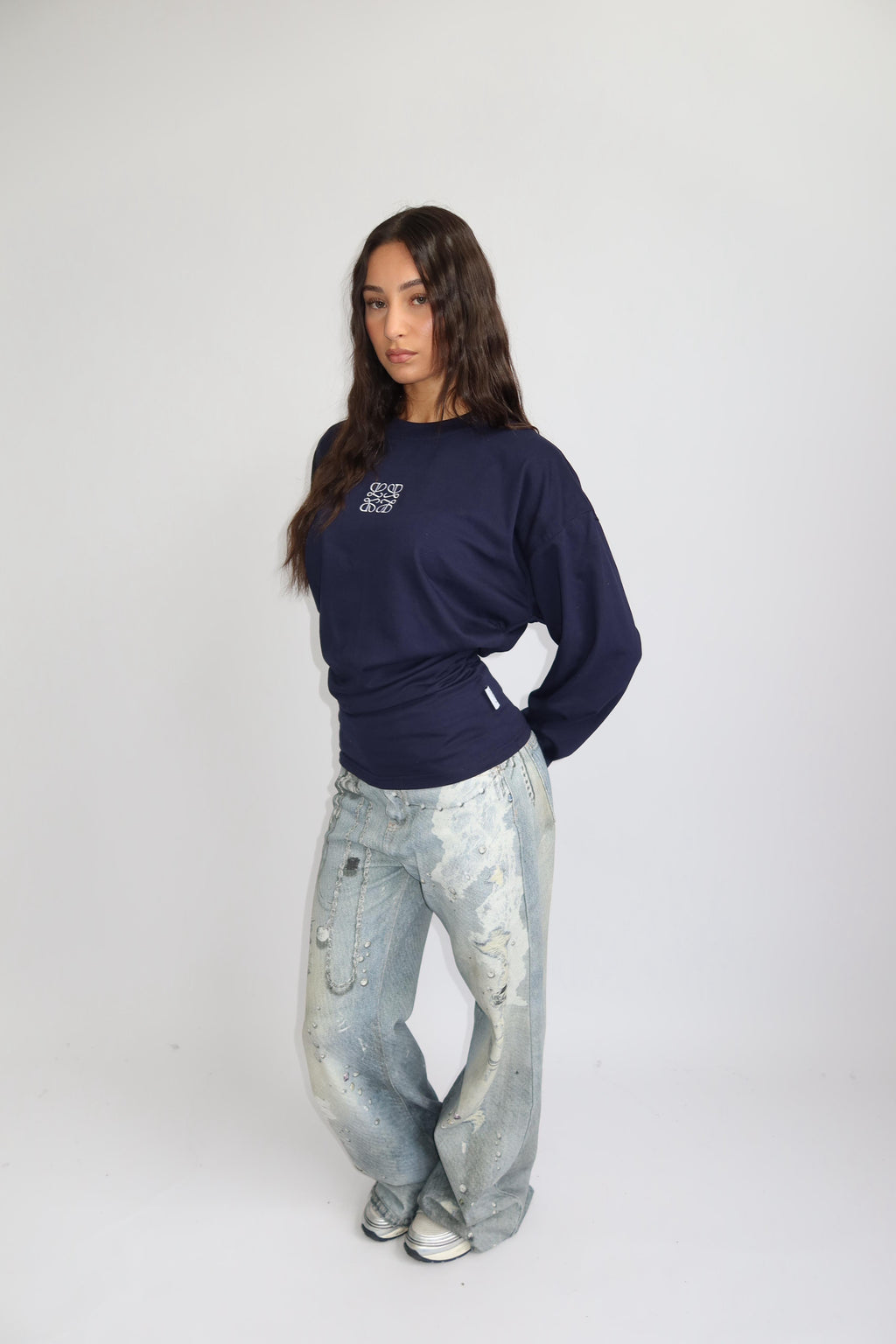 PRIORITY SNATCHED LONGSLEEVE NAVY