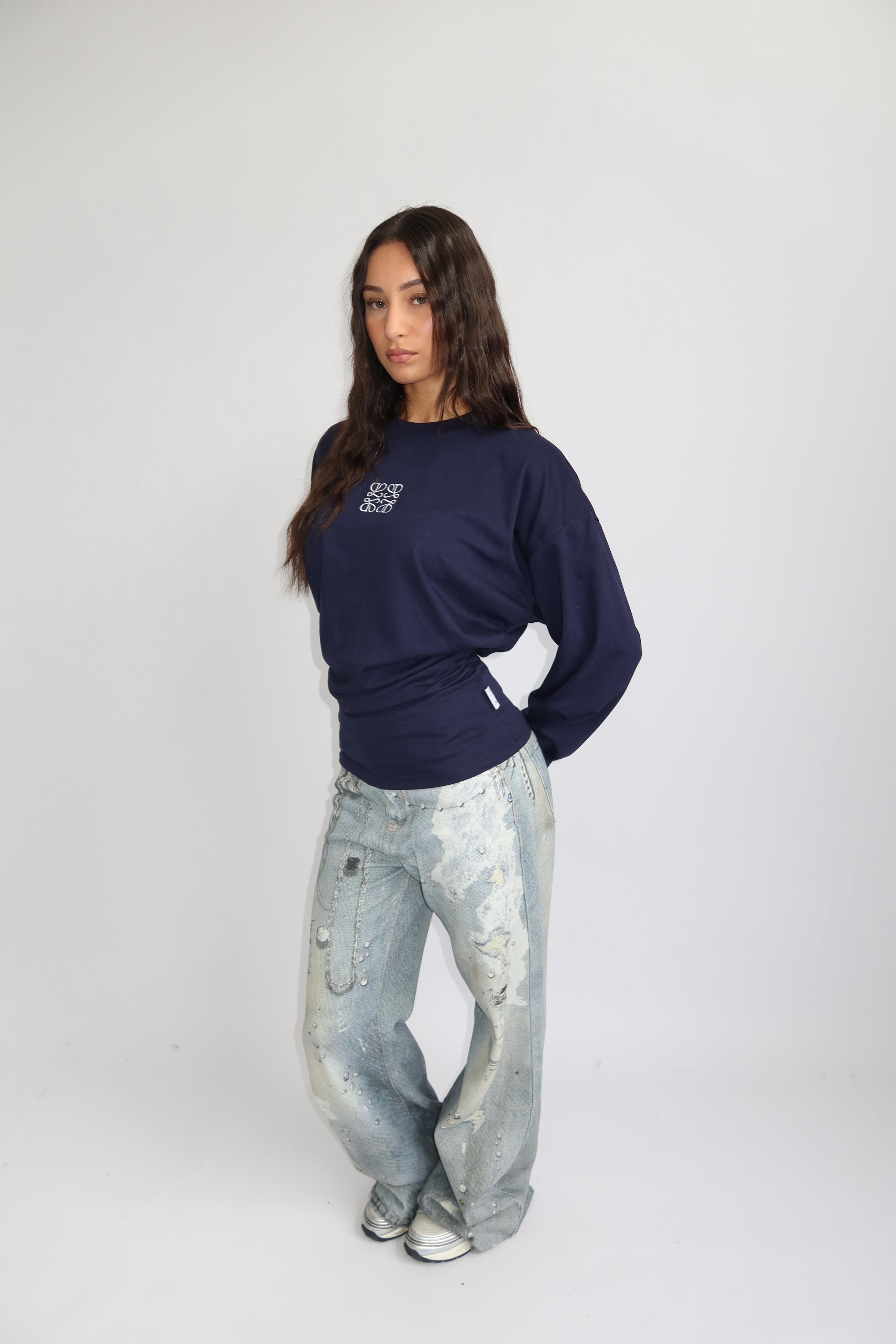 PRIORITY SNATCHED LONGSLEEVE NAVY